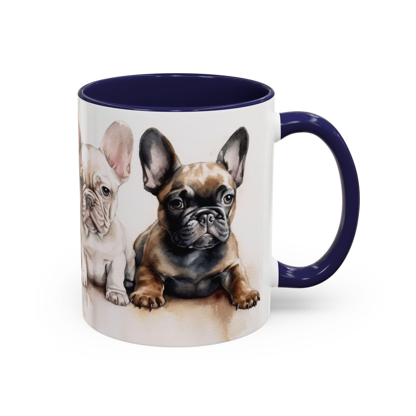 4 French Bulldog Puppies | Accent Coffee Mug, 11oz