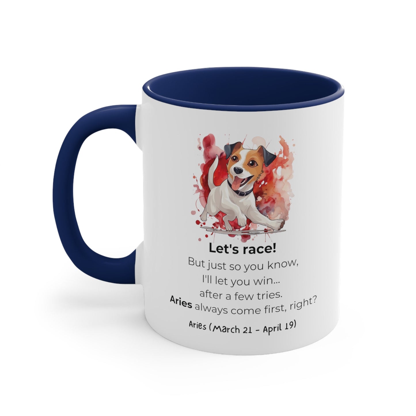 Aries Astrology Sign | Funny Saying | Jack Russell Terrier | Coffee Mug, 11oz