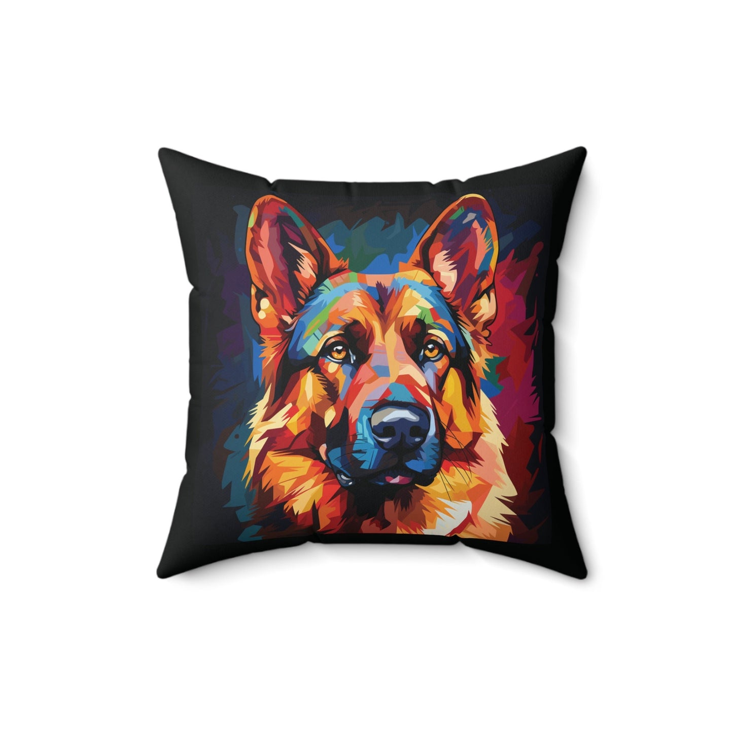 German Shepherd Colorful Pop Style Pillow