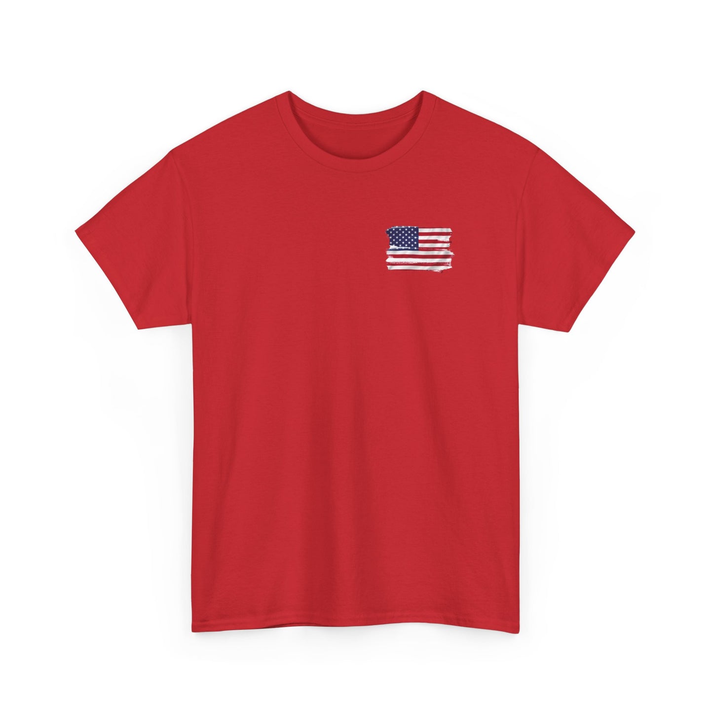 Patriotic TShirt USA Flag Rally Iconic Moment 2024 | Unisex Heavy Cotton Tee