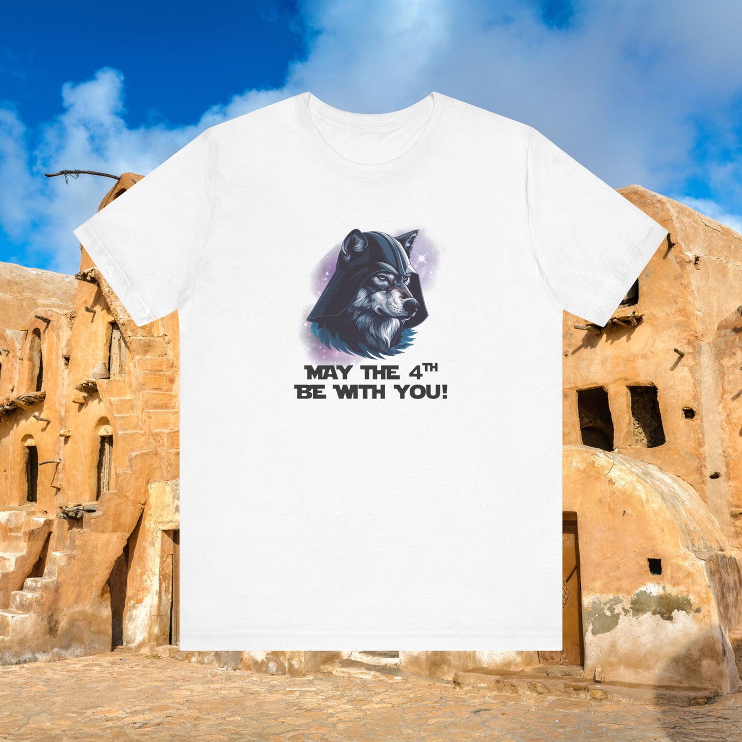 Star Wars May the 4th Be with You Wolf TShirt | Unisex Jersey Short Sleeve Tee