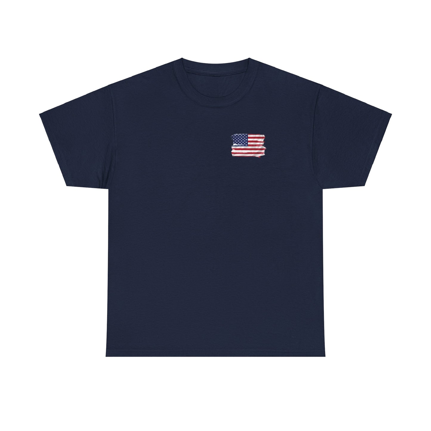 Patriotic TShirt USA Flag Rally Iconic Moment 2024 | Unisex Heavy Cotton Tee