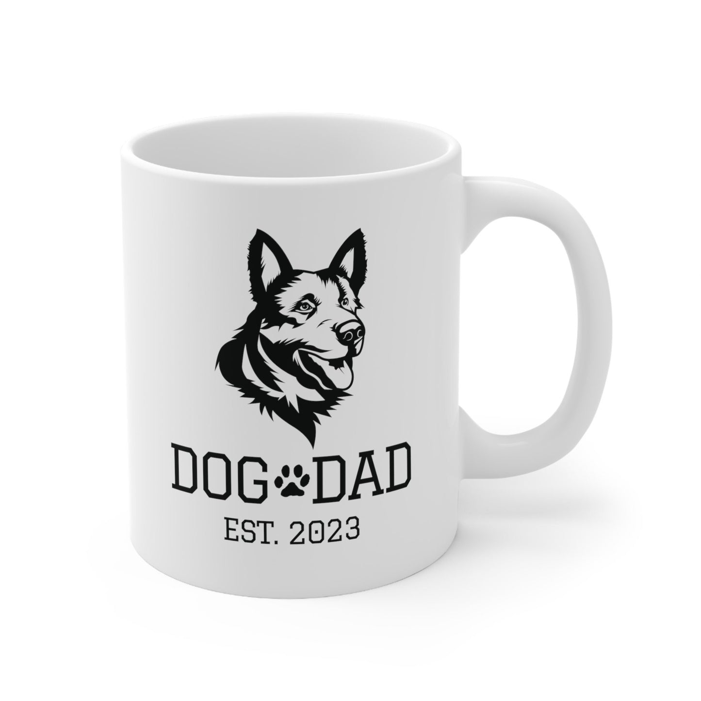 German Shepherd Dog Dad Est 2023 | Ceramic Mug 11oz