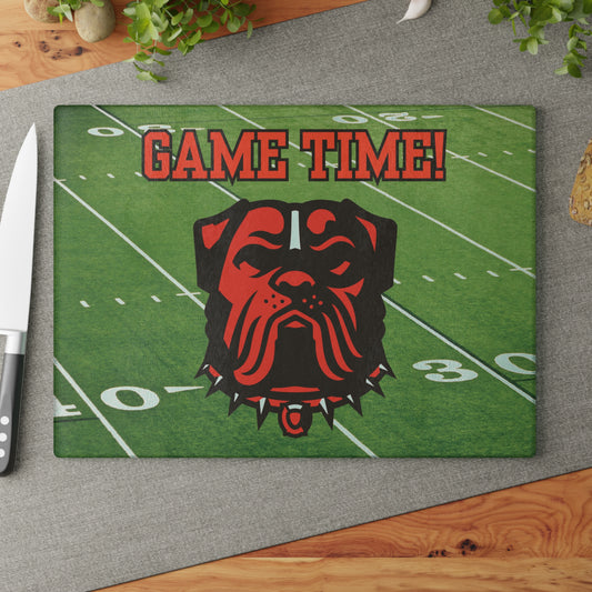 Game Time Football Field Green | Cleveland Browns | Glass Cutting Board