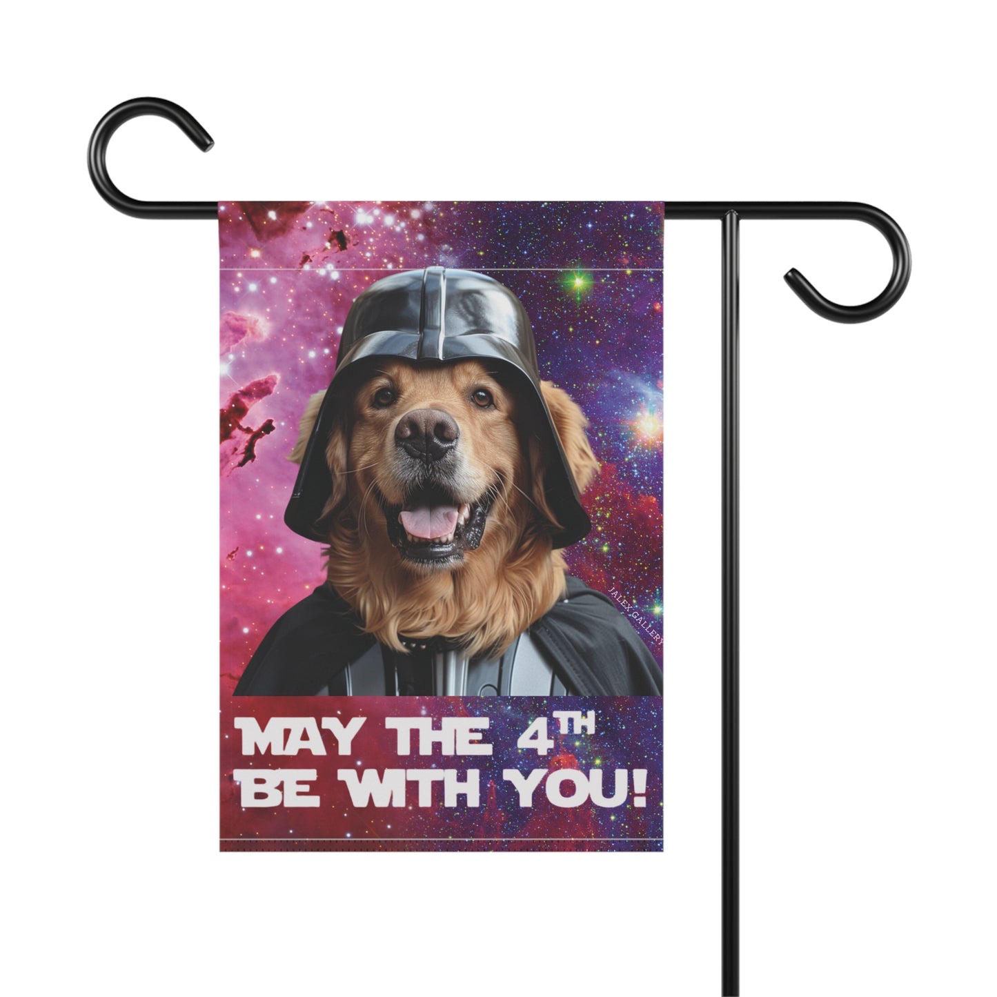 Yellow Labrador Flag, Garden Flag, May The 4th Be With You!, Star Wars, House Flag, Banner, Printed Both Sides, Gift, Dog Lover