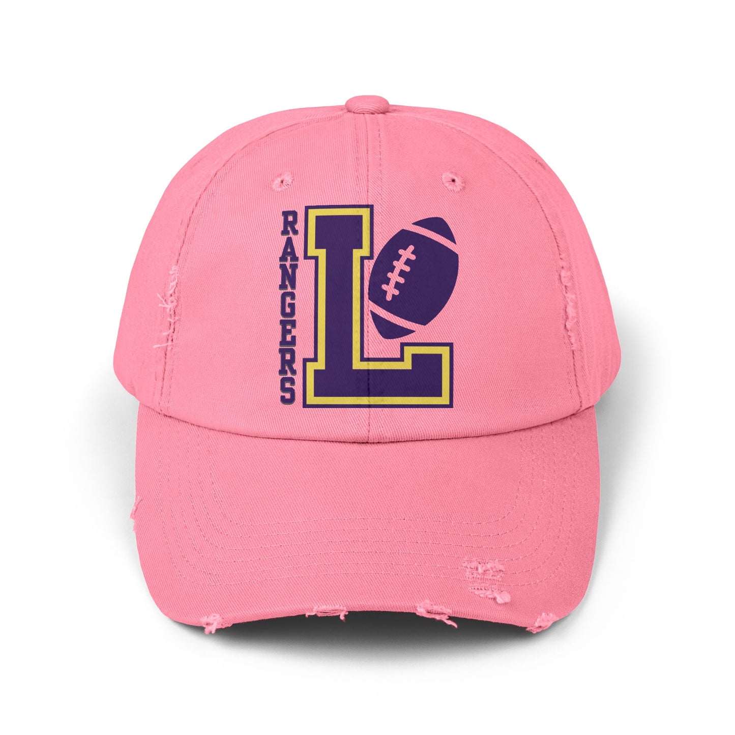 Lakewood Ohio High School Rangers "L" Logo Football | Unisex Distressed Cap