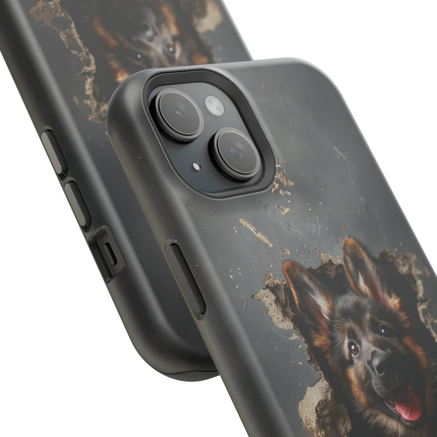 iPhone MAGSAFE German Shepherd Puppy | Dark Colors | Tough Cases