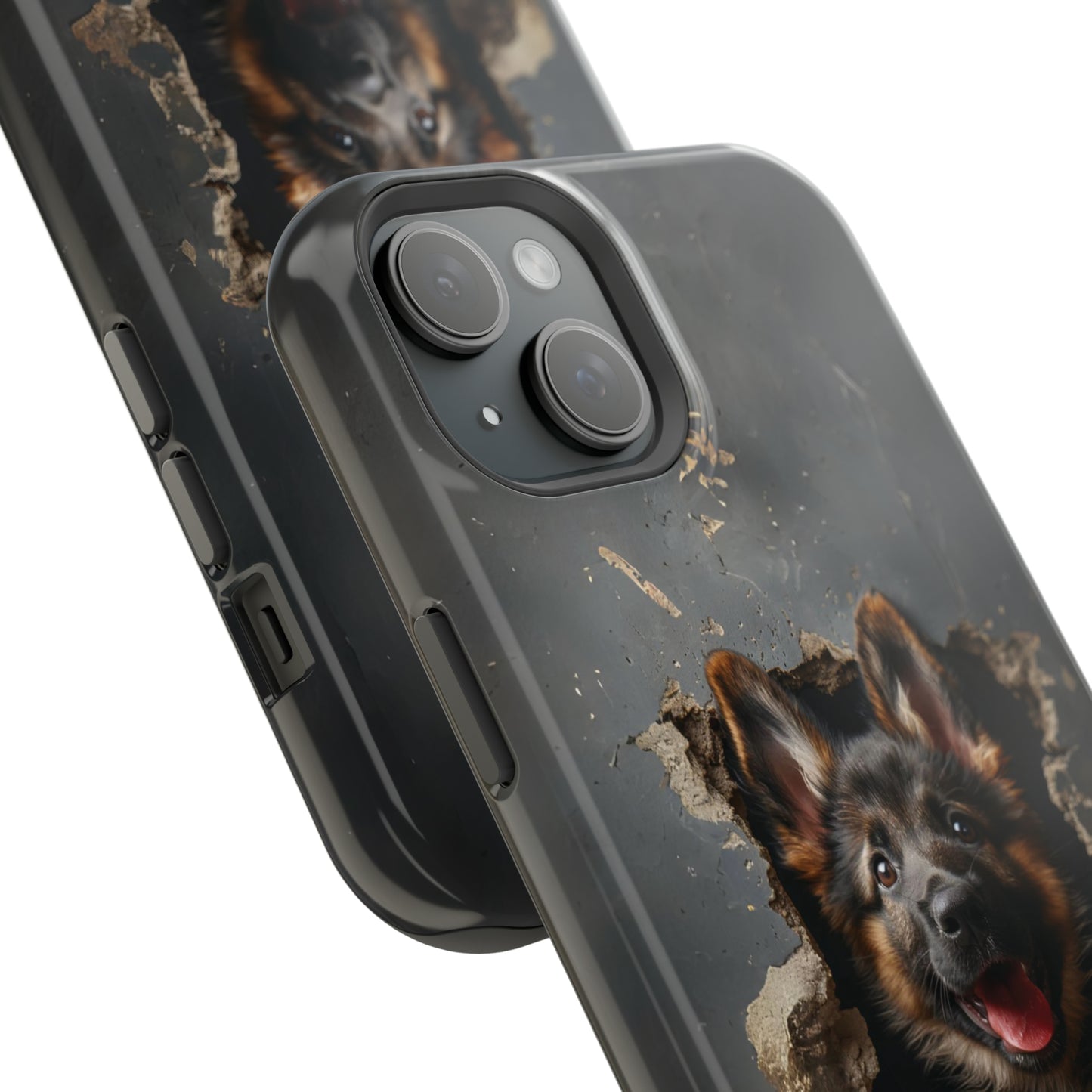 iPhone MAGSAFE German Shepherd Puppy | Dark Colors | Tough Cases