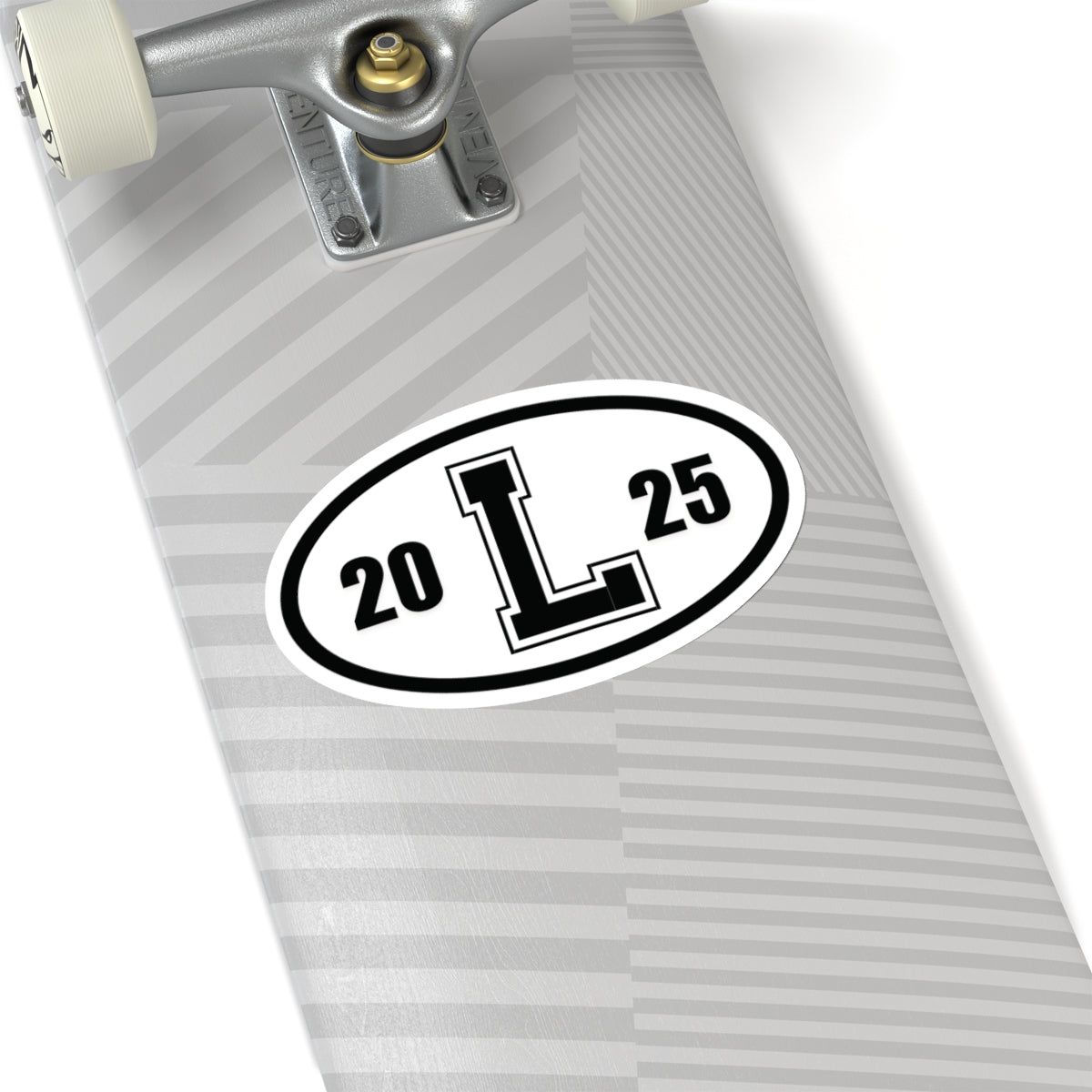 Lakewood High School Ohio LHS Logo Graduation Class of 2025 Black and White Oval | Sticker