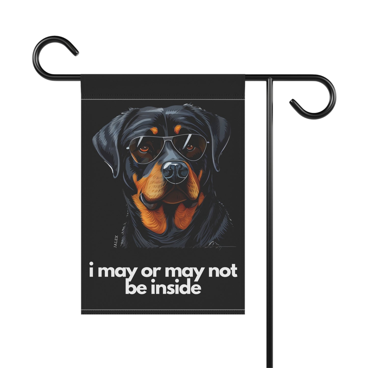 Rottweiler Flag, Garden Flag, I May or May Not Be Inside, House Flag, Banner, Printed Both Sides