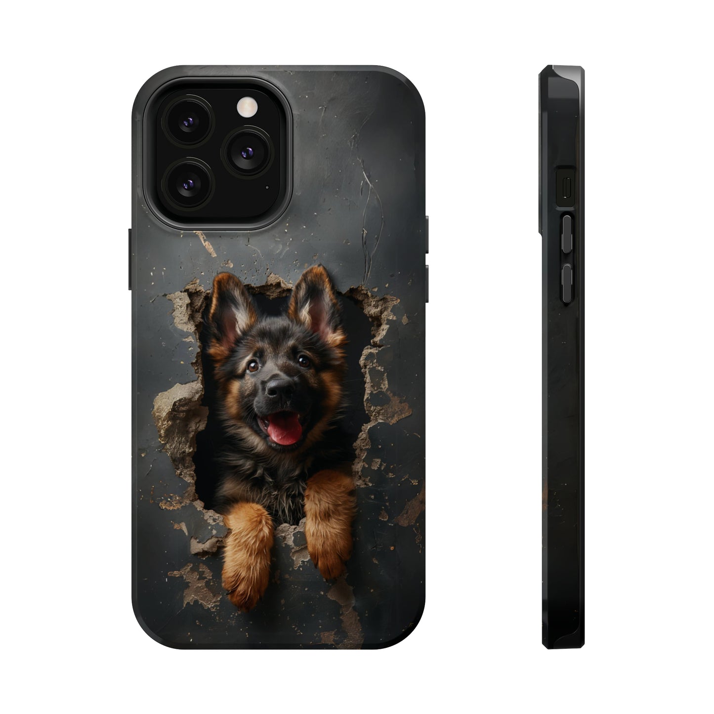 iPhone MAGSAFE German Shepherd Puppy | Dark Colors | Tough Cases