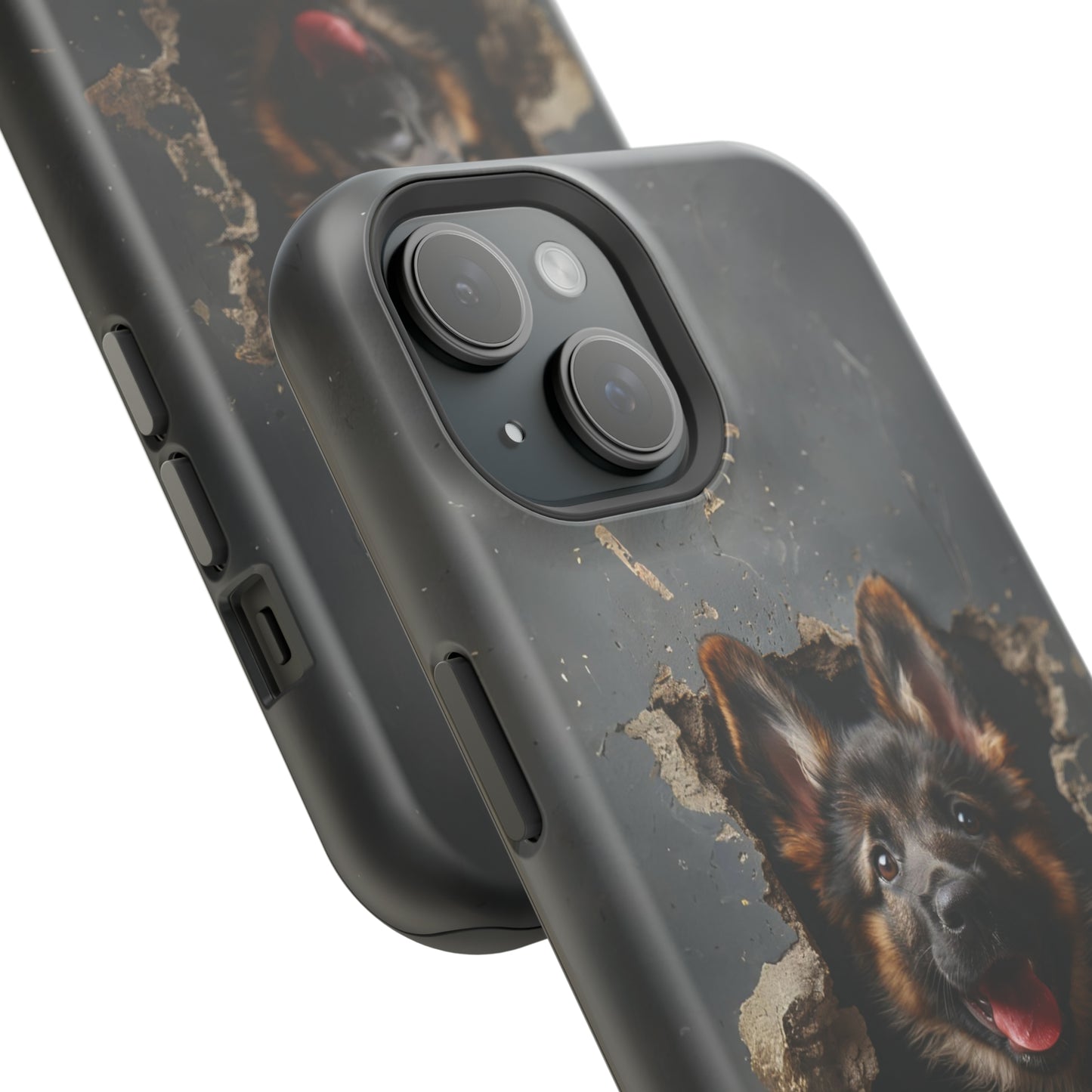 iPhone MAGSAFE German Shepherd Puppy | Dark Colors | Tough Cases