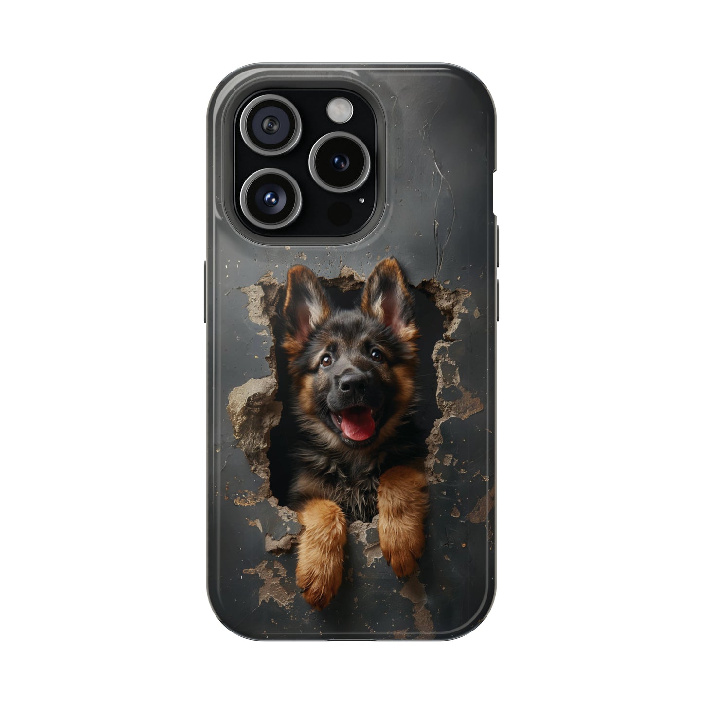 iPhone MAGSAFE German Shepherd Puppy | Dark Colors | Tough Cases