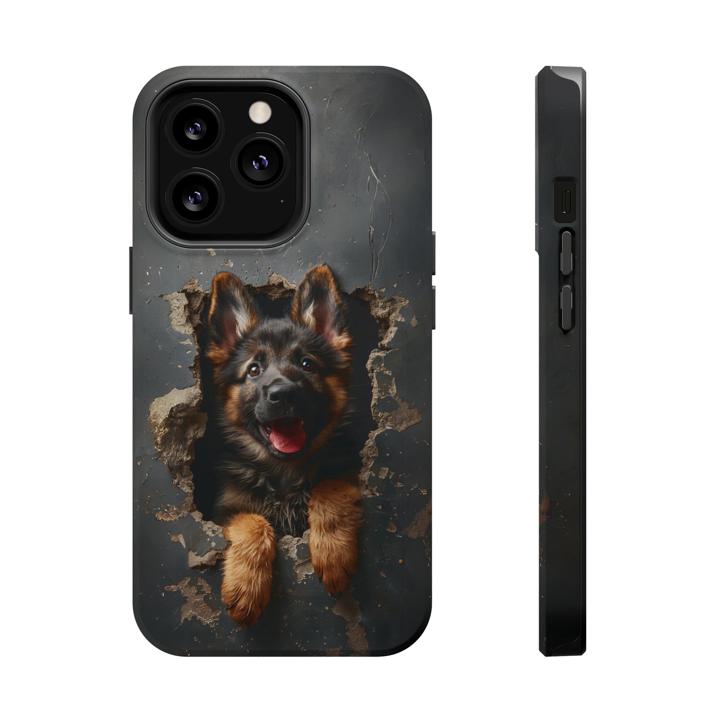 iPhone MAGSAFE German Shepherd Puppy | Dark Colors | Tough Cases