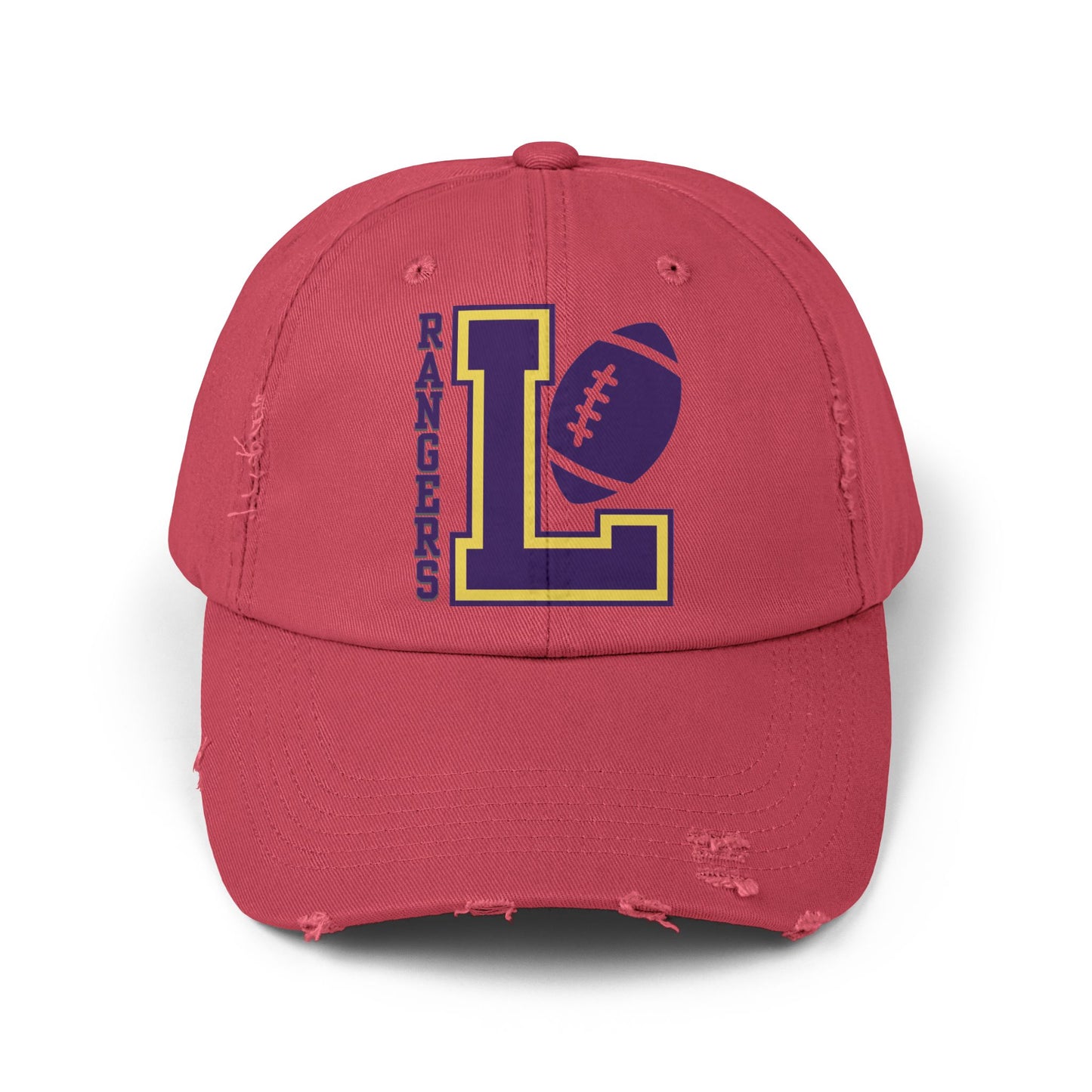 Lakewood Ohio High School Rangers "L" Logo Football | Unisex Distressed Cap