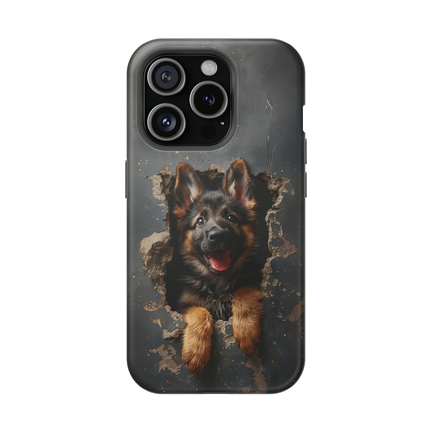 iPhone MAGSAFE German Shepherd Puppy | Dark Colors | Tough Cases