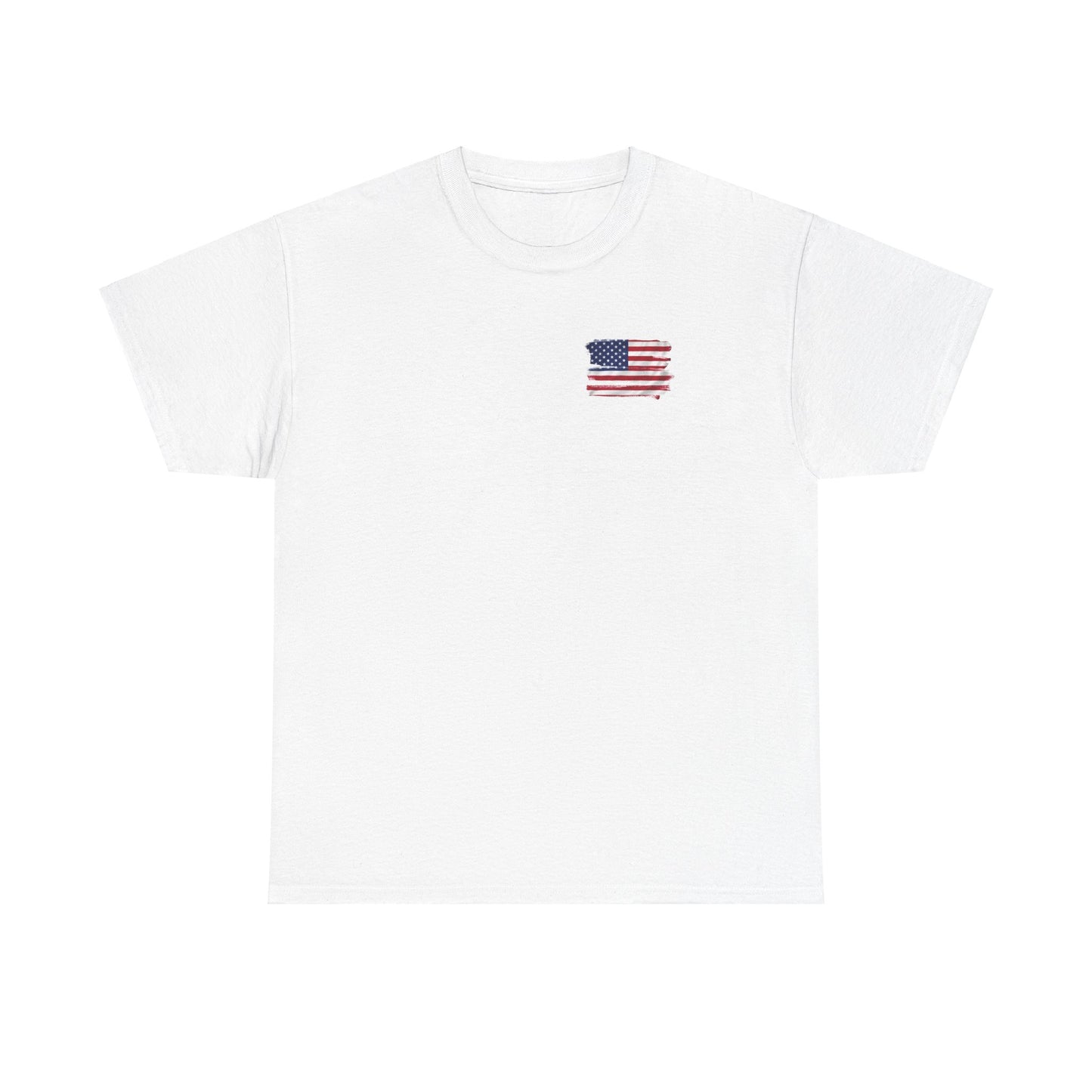 Patriotic TShirt USA Flag Rally Iconic Moment 2024 | Unisex Heavy Cotton Tee