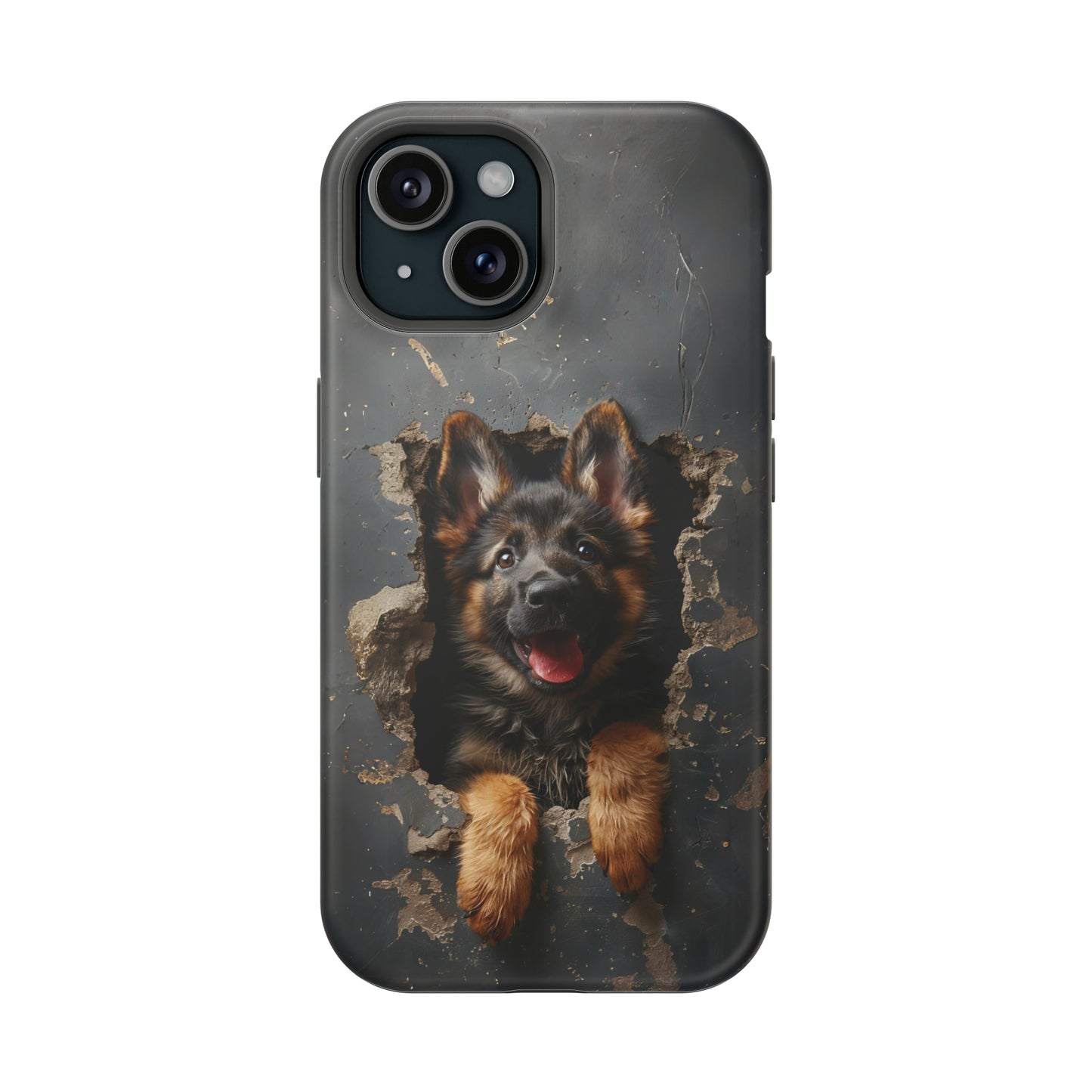 iPhone MAGSAFE German Shepherd Puppy | Dark Colors | Tough Cases