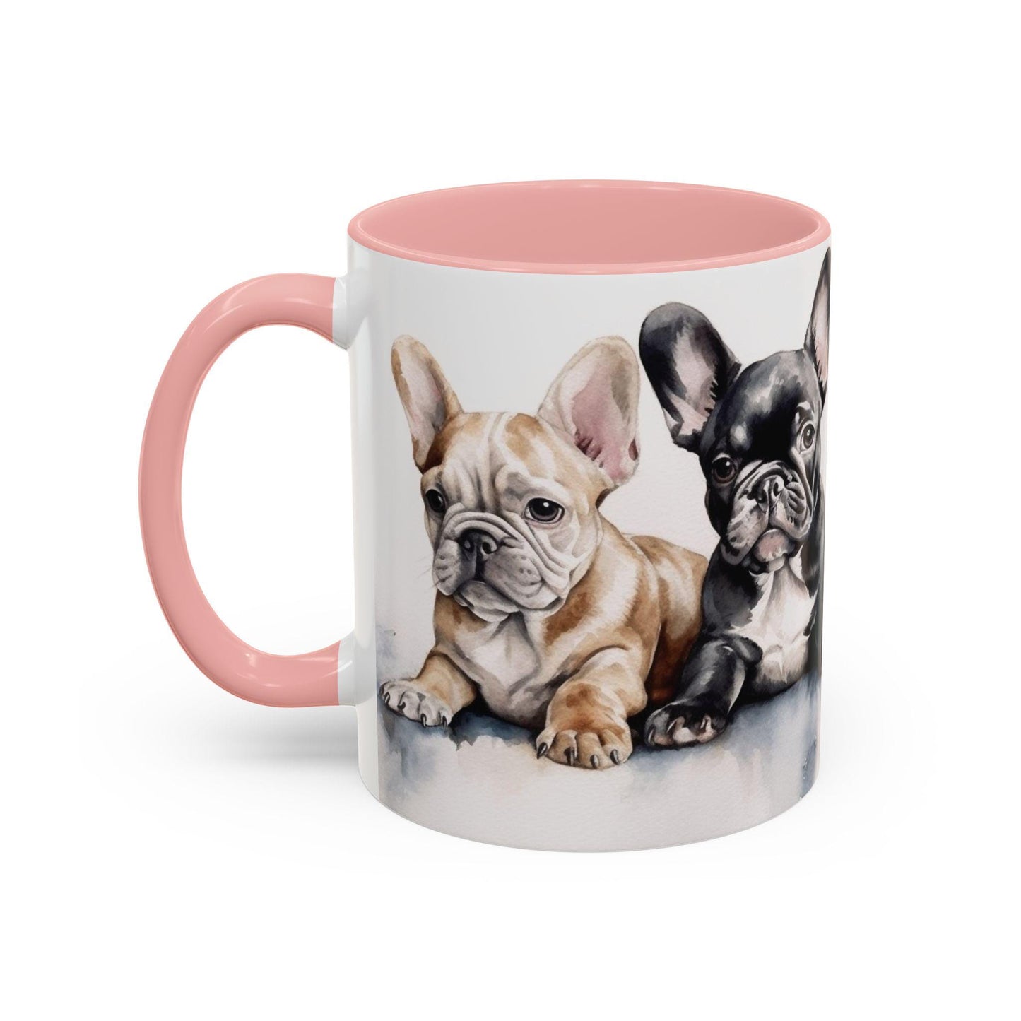 4 French Bulldog Puppies | Accent Coffee Mug, 11oz