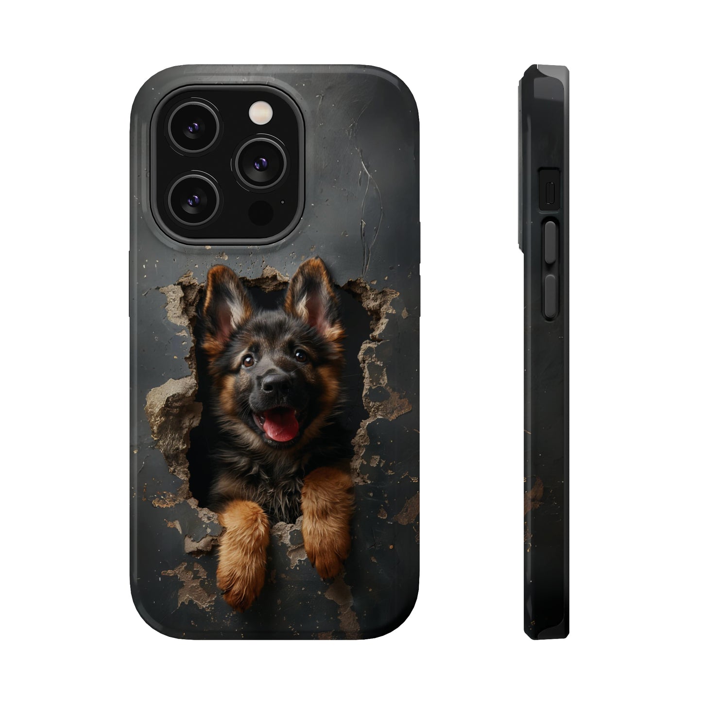 iPhone MAGSAFE German Shepherd Puppy | Dark Colors | Tough Cases