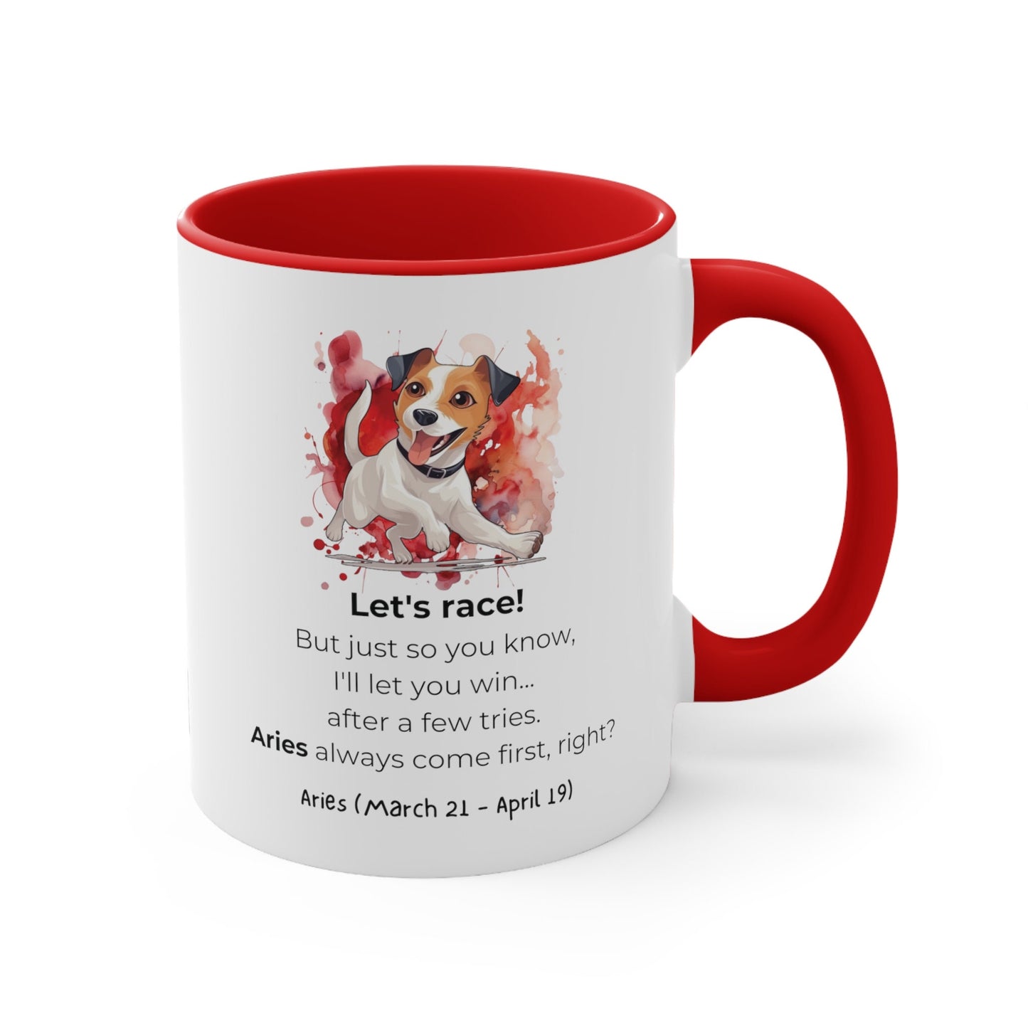 Aries Astrology Sign | Funny Saying | Jack Russell Terrier | Coffee Mug, 11oz