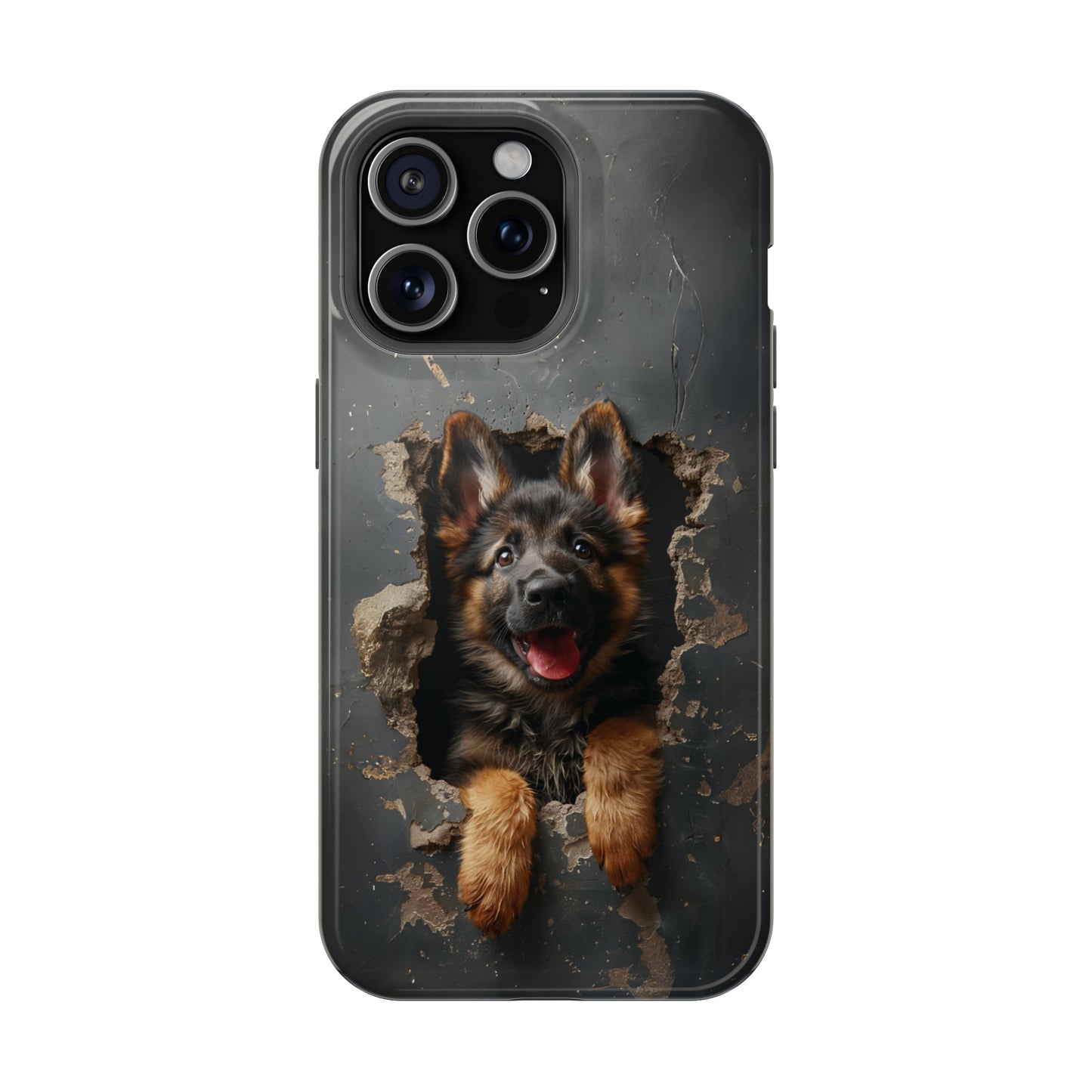 iPhone MAGSAFE German Shepherd Puppy | Dark Colors | Tough Cases