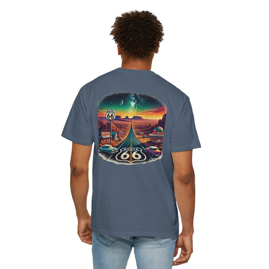 ROUTE 66 States Colorful Retro Vintage | Comfort Colors | Unisex Garment-Dyed T-shirt