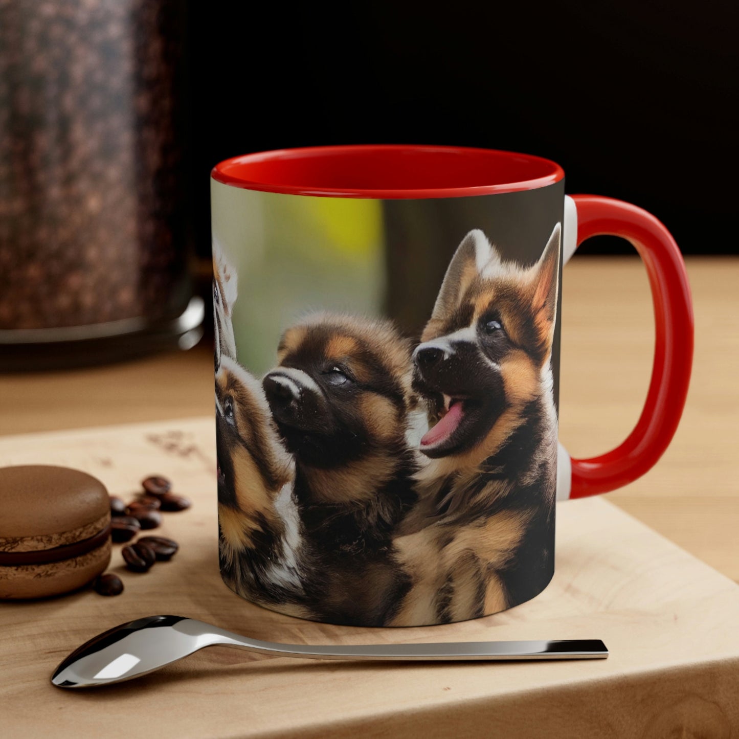 German Shepherd Puppies Coffee Mug, 11oz