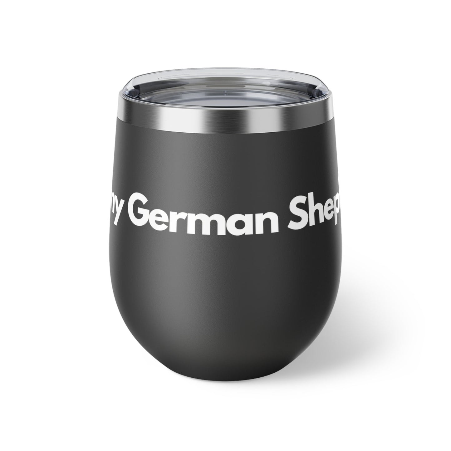 Coffee & My German Shepherd | Dog Gifts for Owners | Copper Vacuum Insulated Cup, 12oz