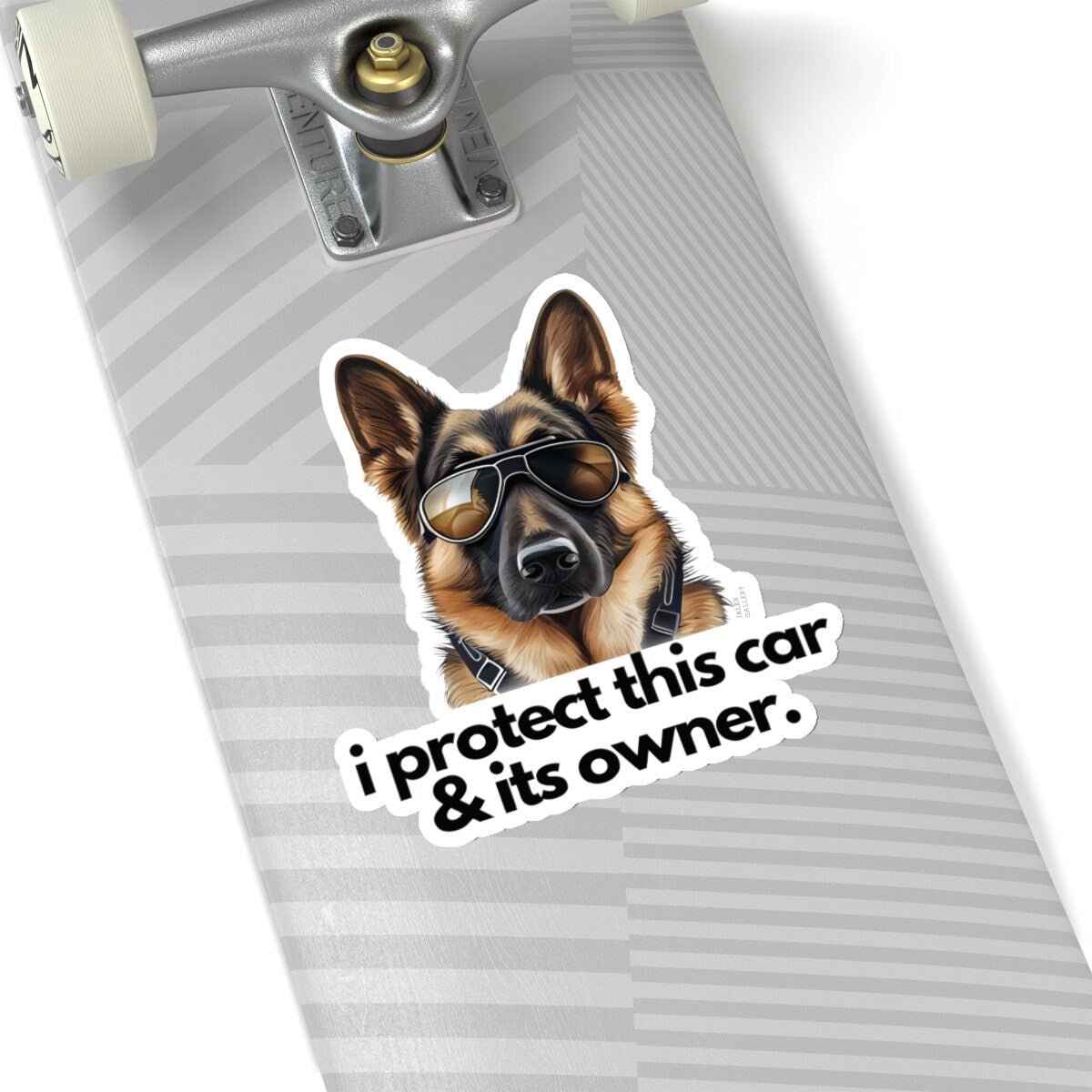 German Shepherd I Protect This Car & Its Owner Sticker