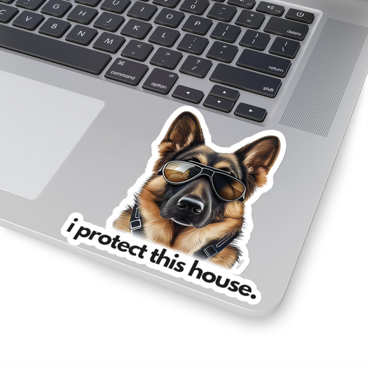 German Shepherd I Protect This House Sticker