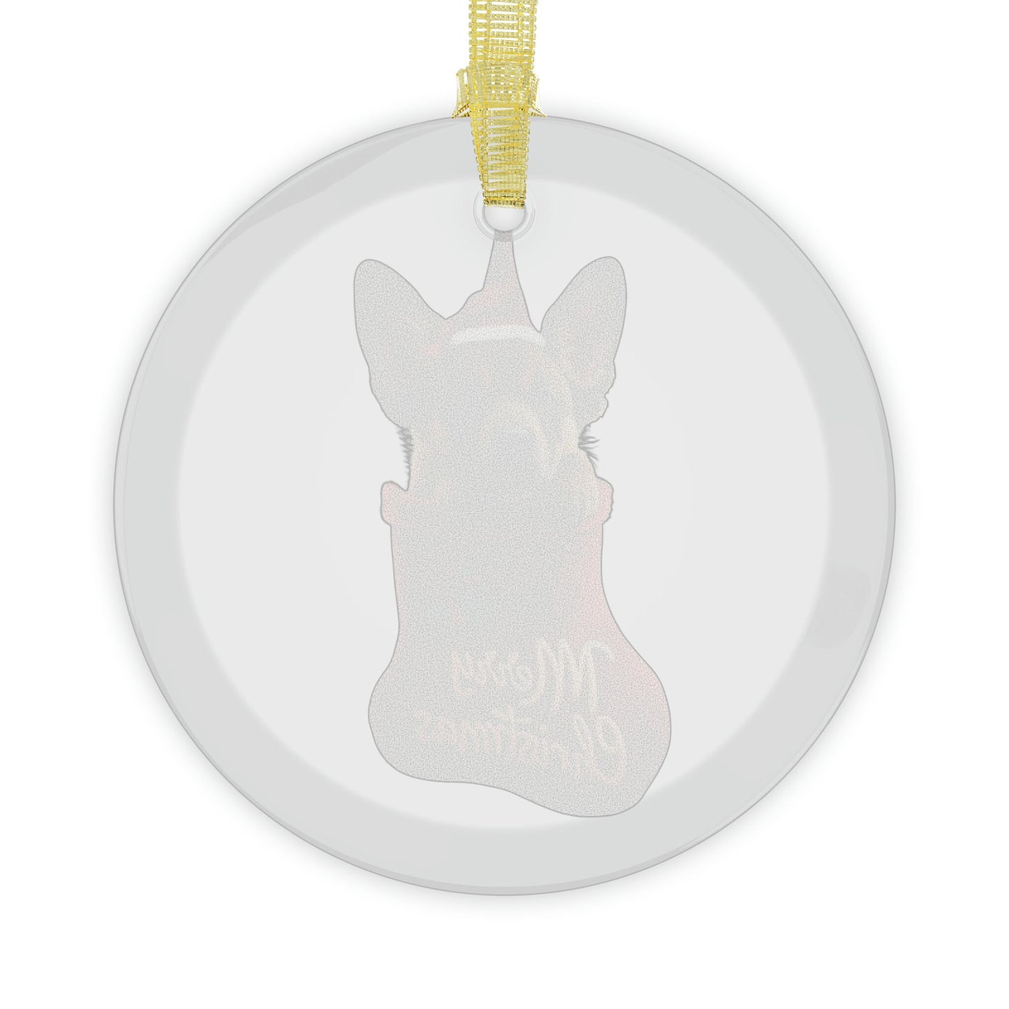 German Shepherd Cute Puppy in Stocking "Merry Christmas" | Dog Gifts for Owners | Glass Ornament