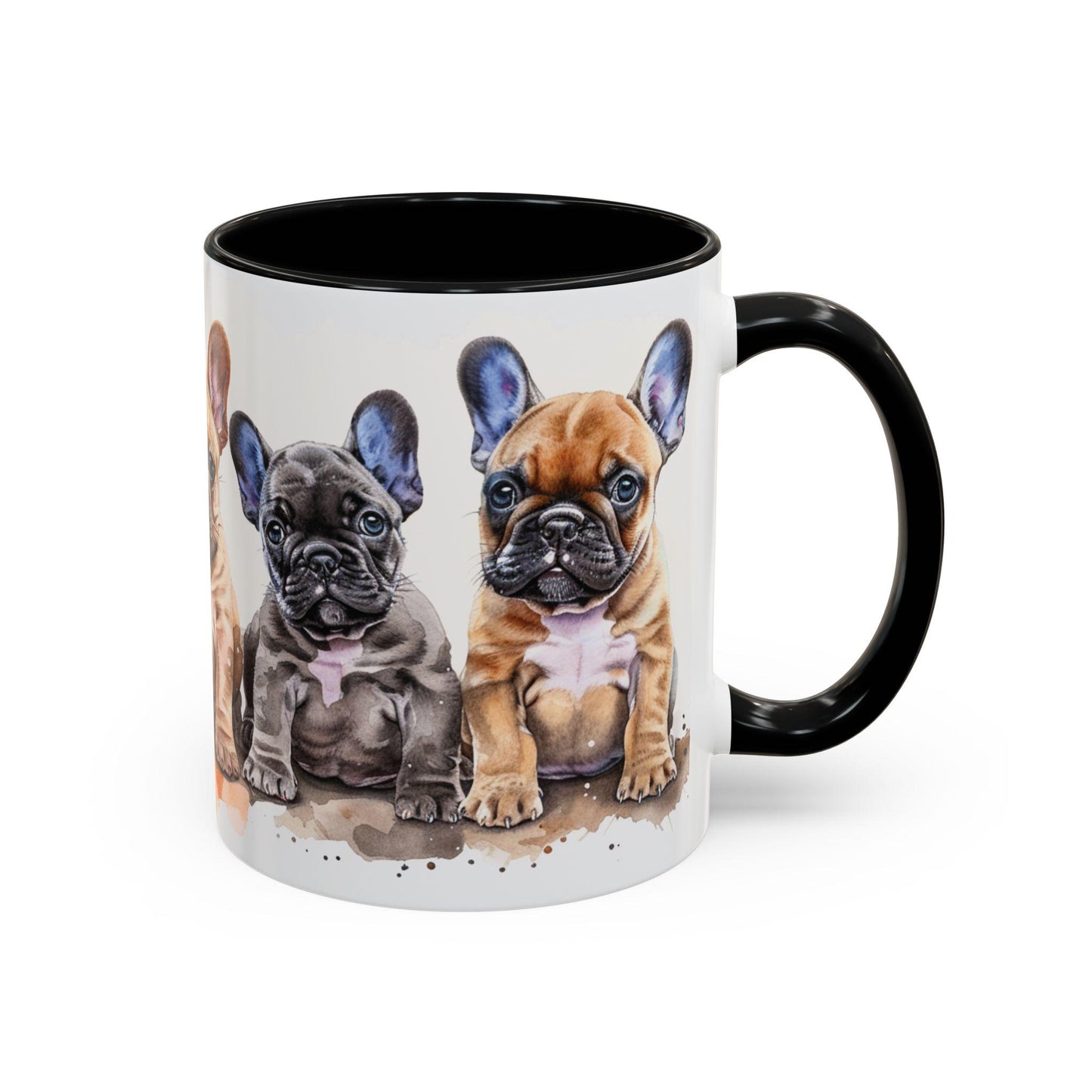 5 French Bulldog Puppies | Accent Coffee Mug, 11oz