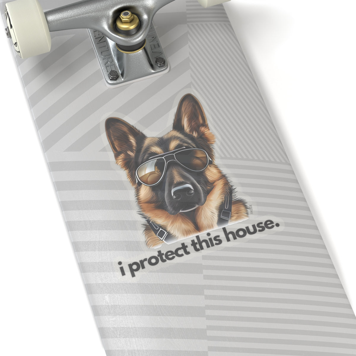 German Shepherd I Protect This House Sticker