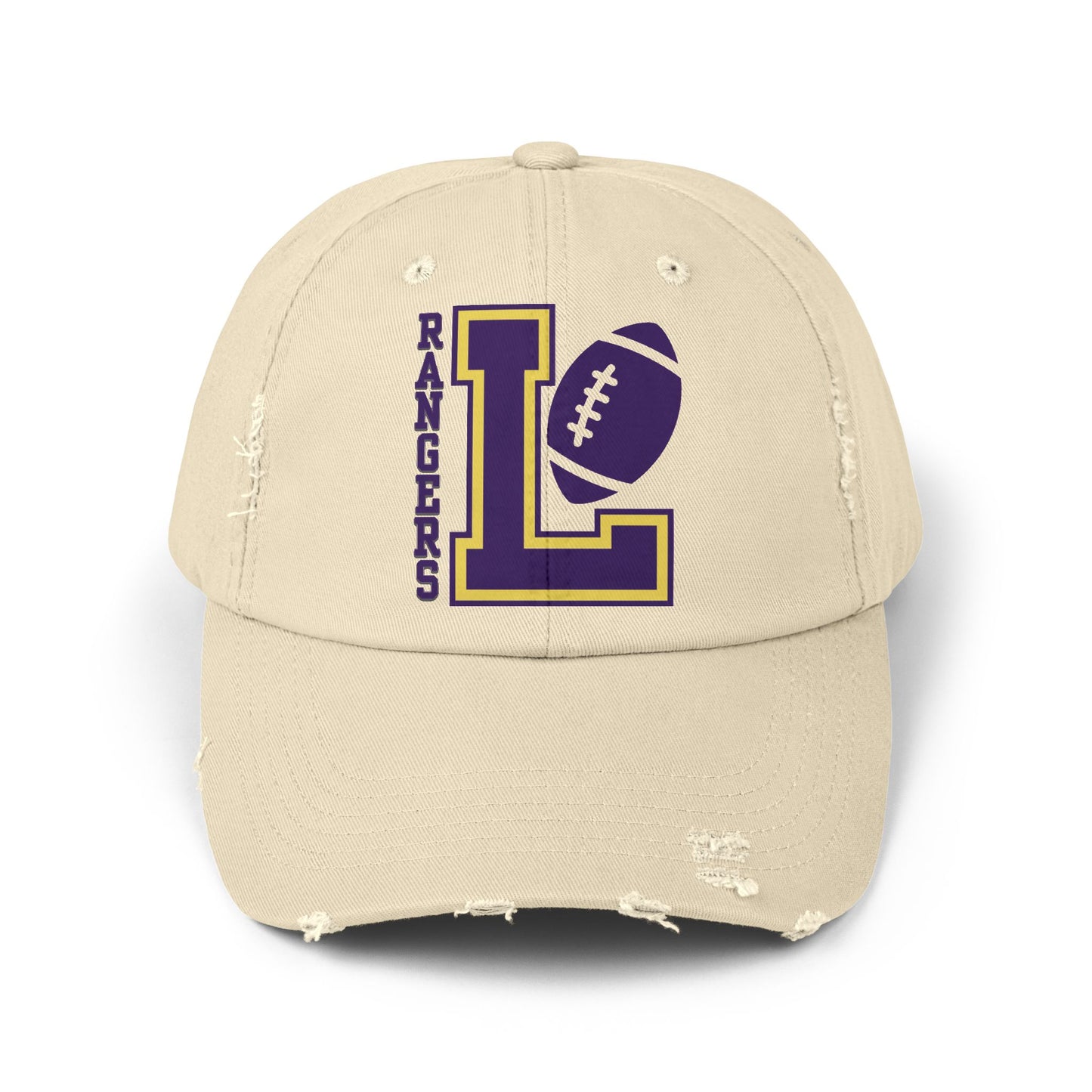 Lakewood Ohio High School Rangers "L" Logo Football | Unisex Distressed Cap