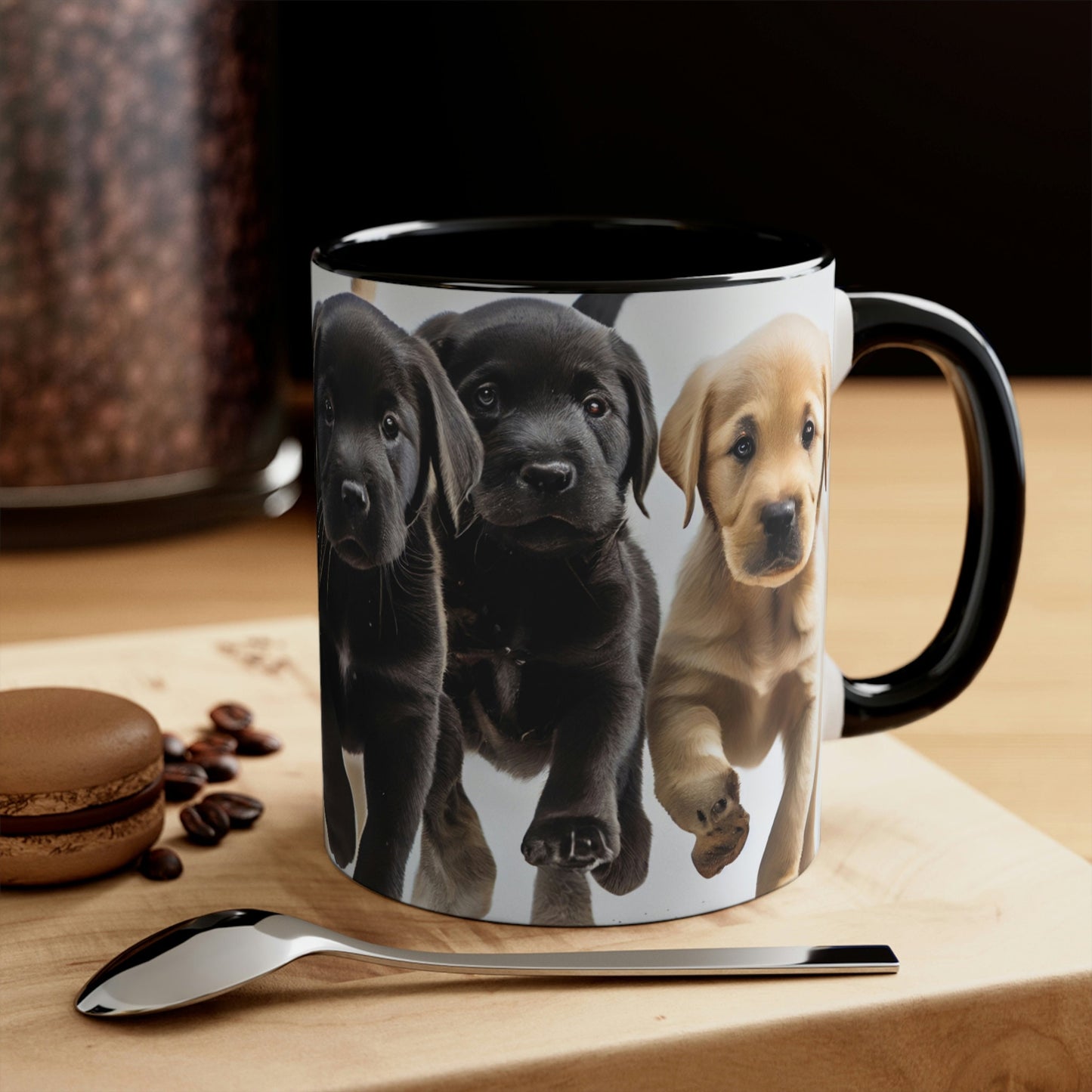 Labrador Black and Yellow Puppies Mug, Lab Lover, Dog Lover, Lab Lover Gift