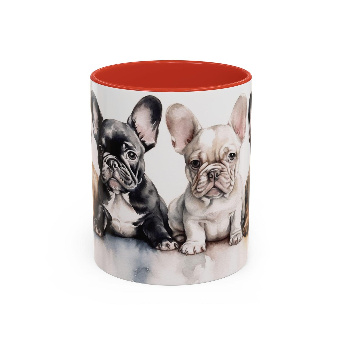 4 French Bulldog Puppies | Accent Coffee Mug, 11oz