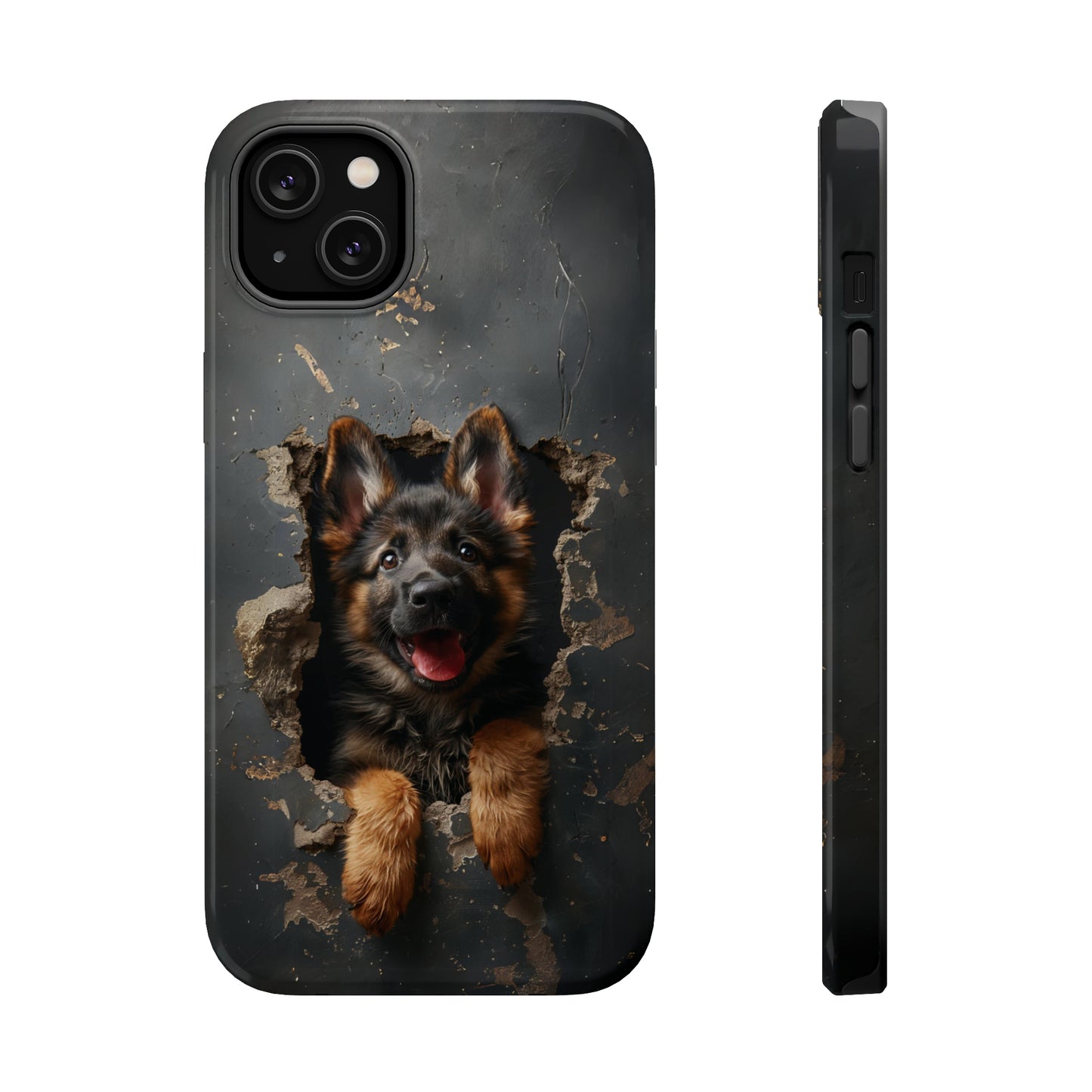 iPhone MAGSAFE German Shepherd Puppy | Dark Colors | Tough Cases