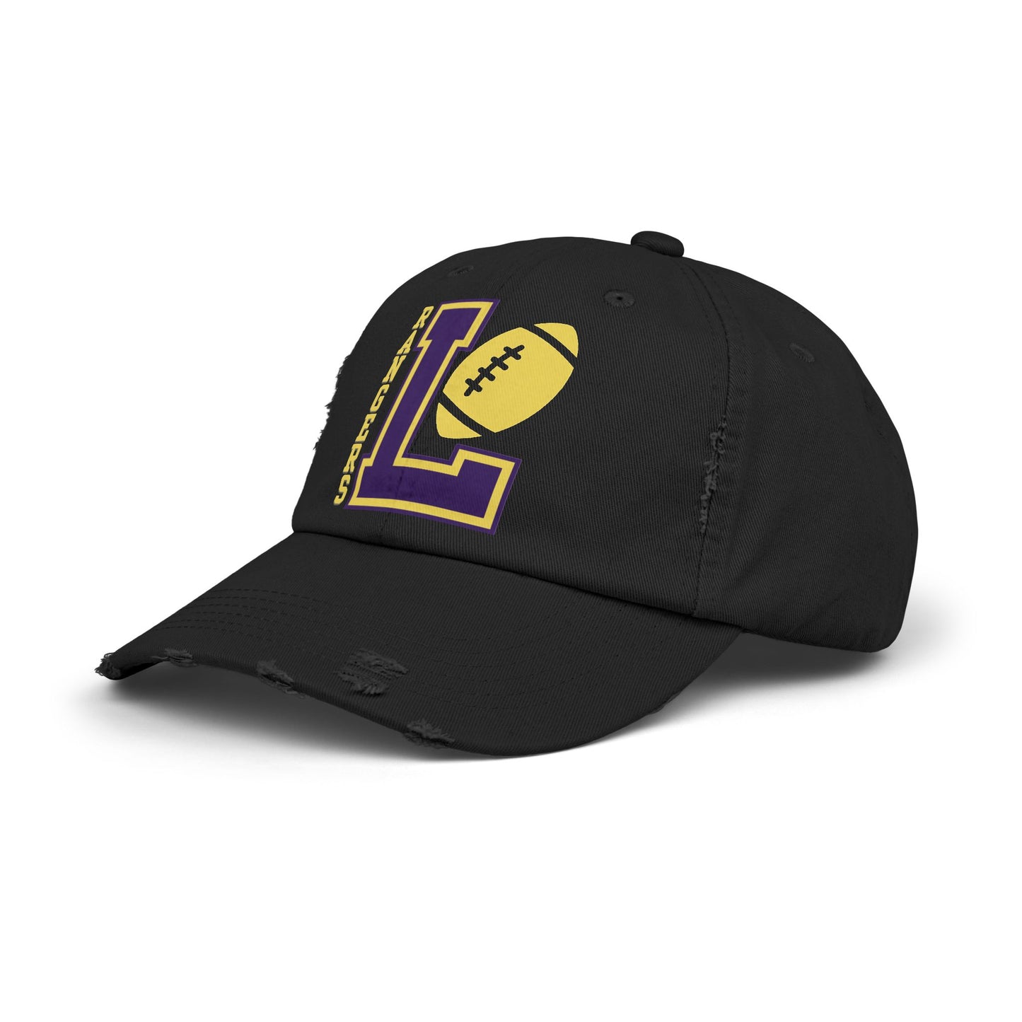 Lakewood Ohio High School Rangers "L" Logo Football | Unisex Distressed Cap