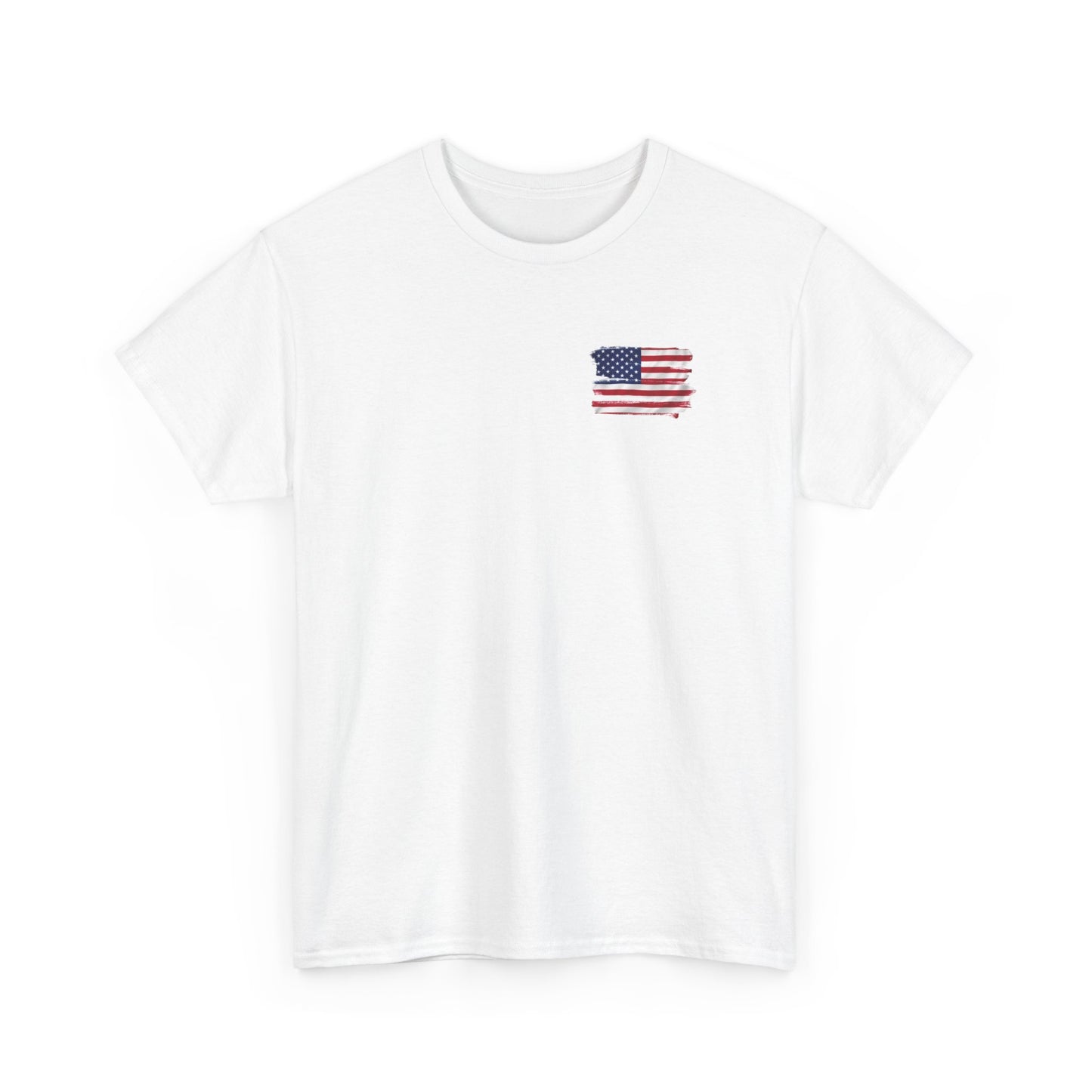 Patriotic TShirt USA Flag Rally Iconic Moment 2024 | Unisex Heavy Cotton Tee