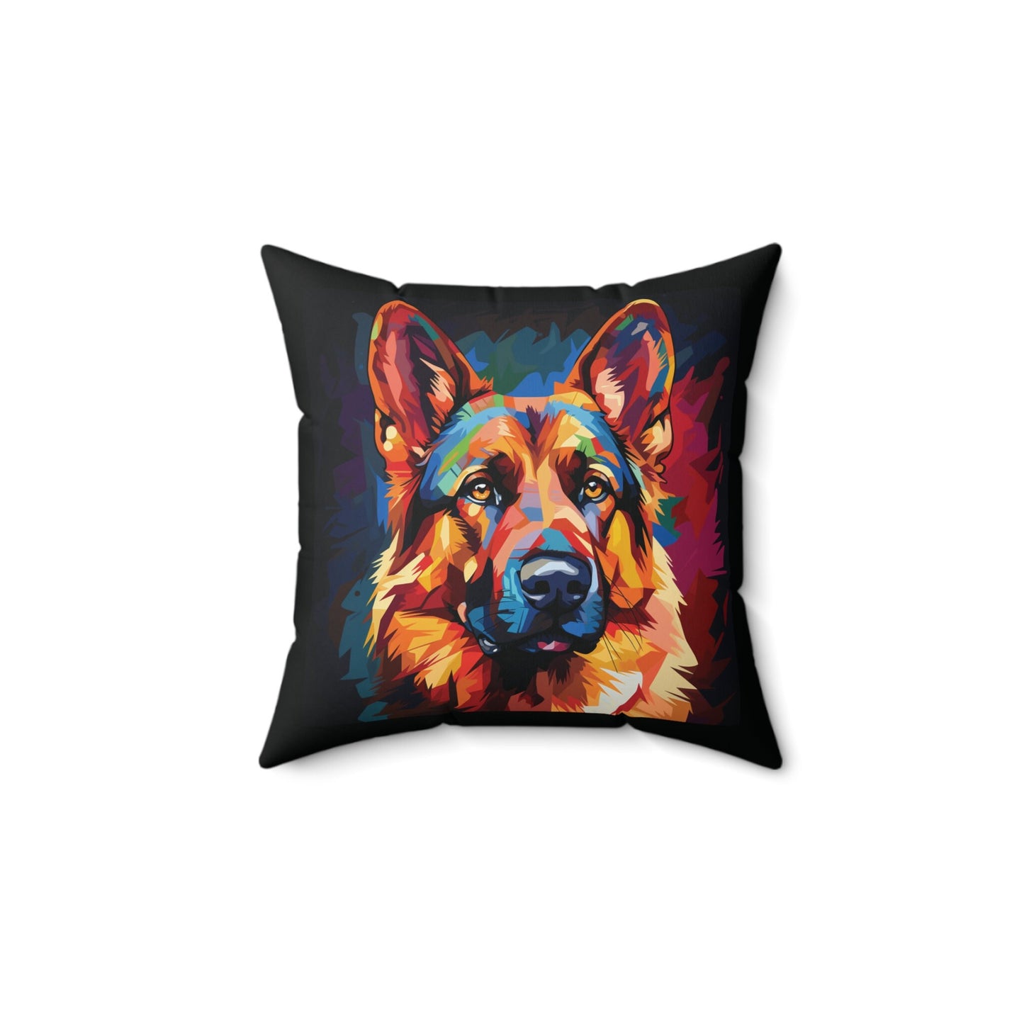 German Shepherd Colorful Pop Style Pillow