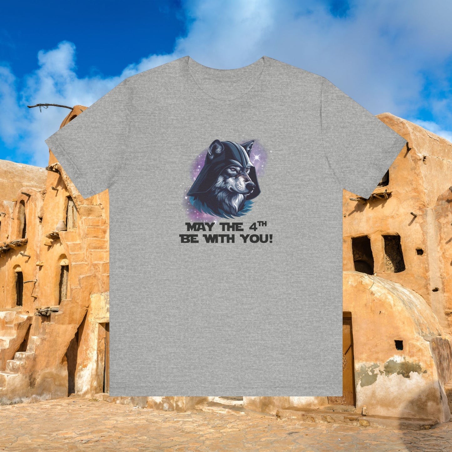 Star Wars May the 4th Be with You Wolf TShirt | Unisex Jersey Short Sleeve Tee