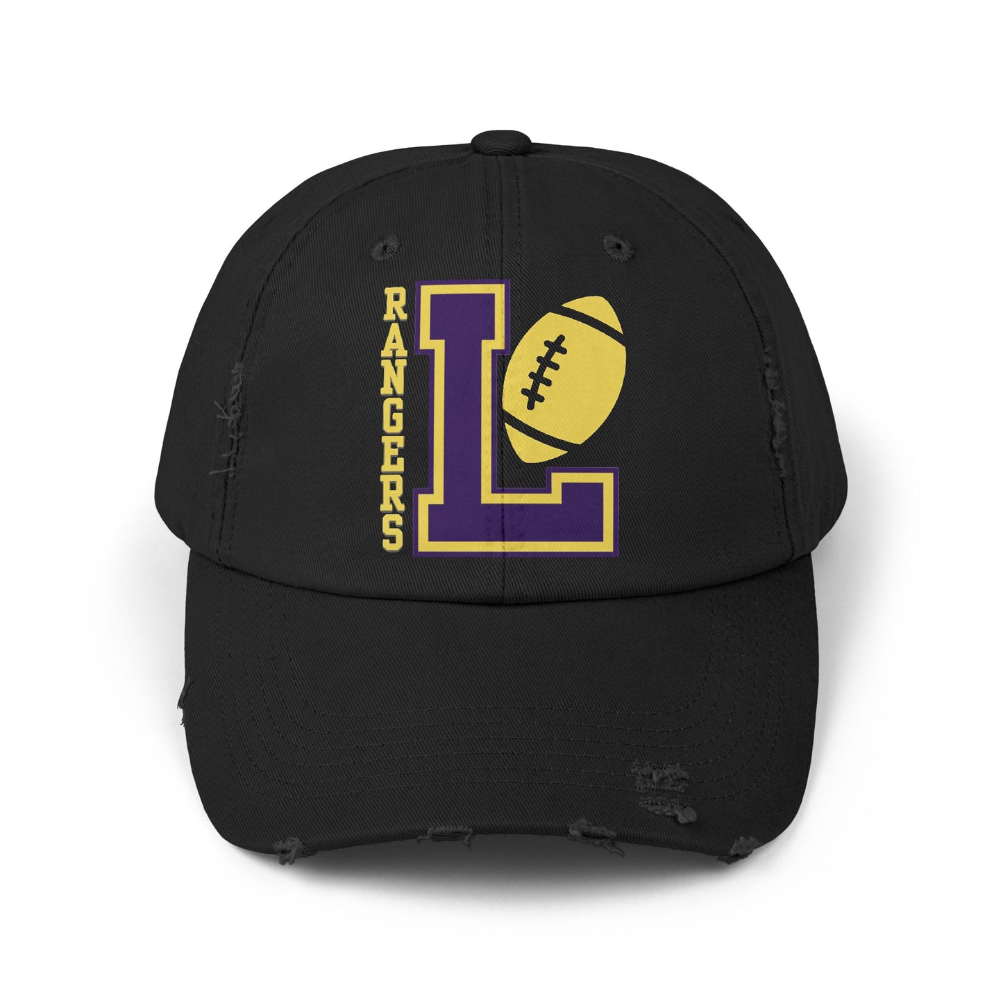 Lakewood Ohio High School Rangers "L" Logo Football | Unisex Distressed Cap