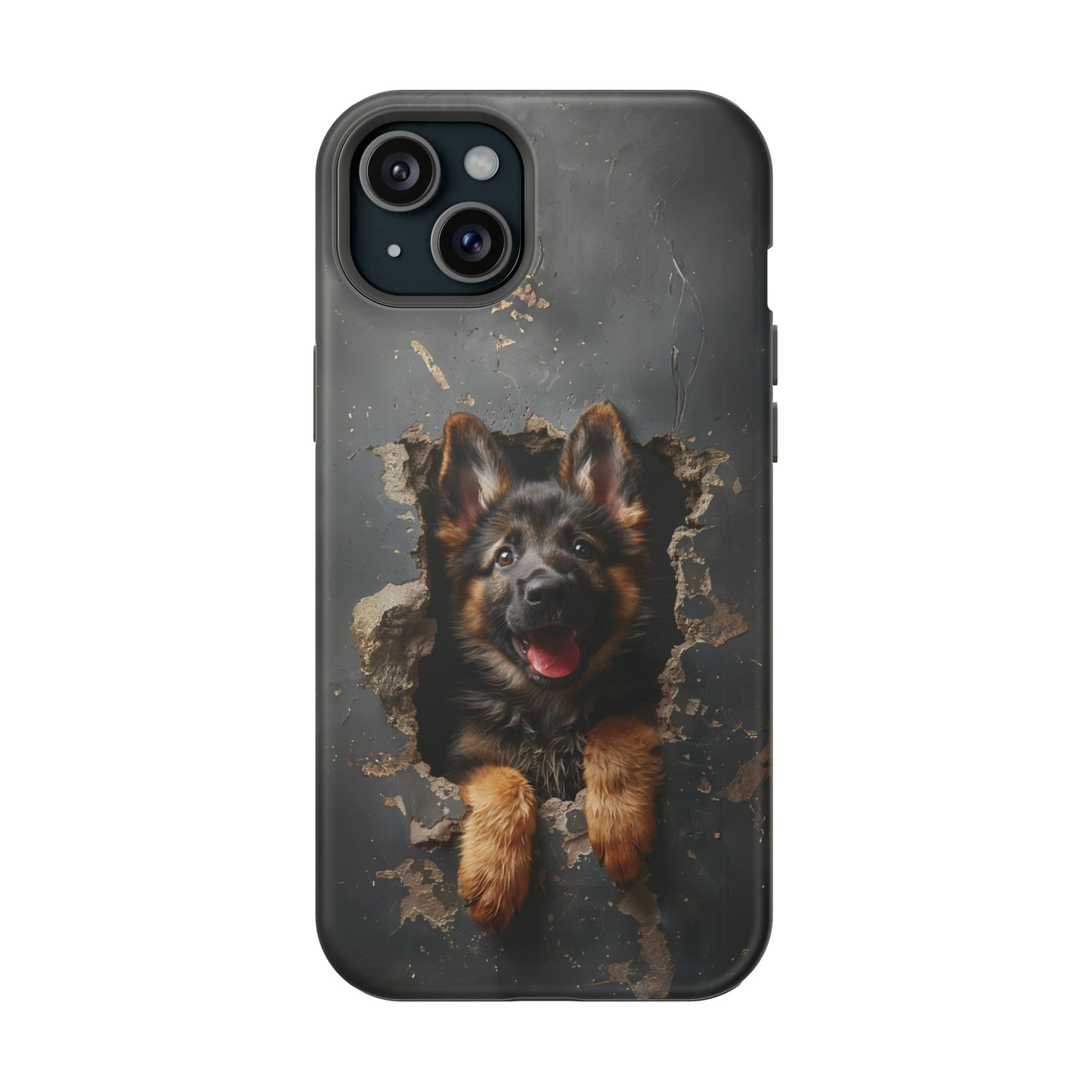 iPhone MAGSAFE German Shepherd Puppy | Dark Colors | Tough Cases