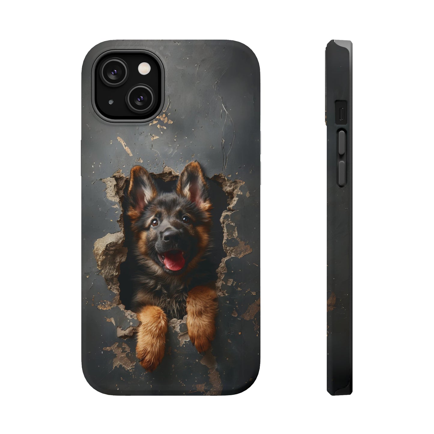 iPhone MAGSAFE German Shepherd Puppy | Dark Colors | Tough Cases