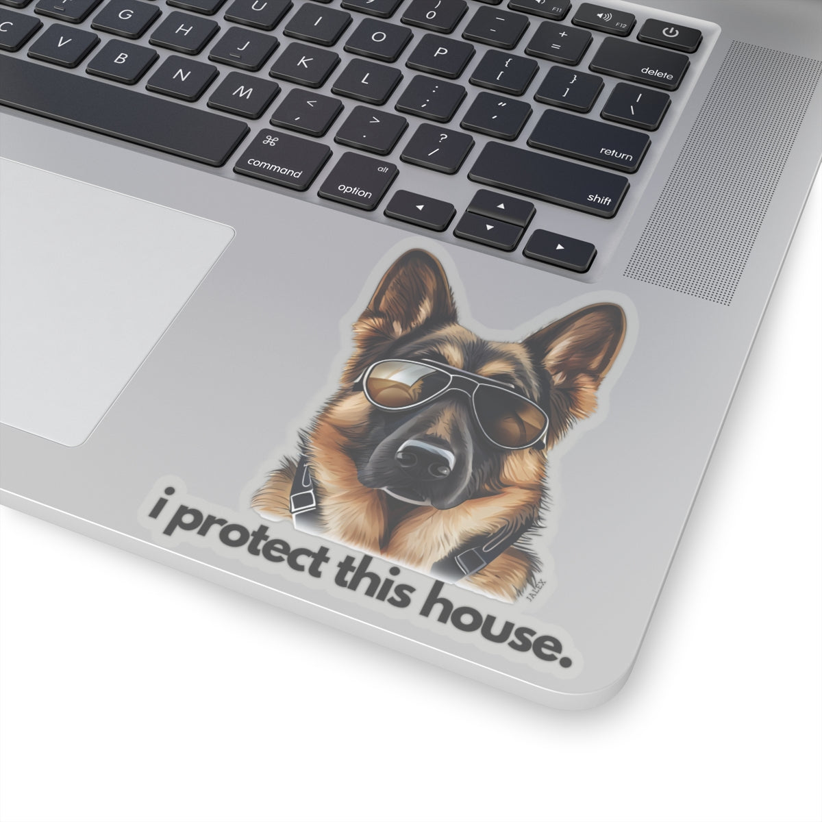 German Shepherd I Protect This House Sticker