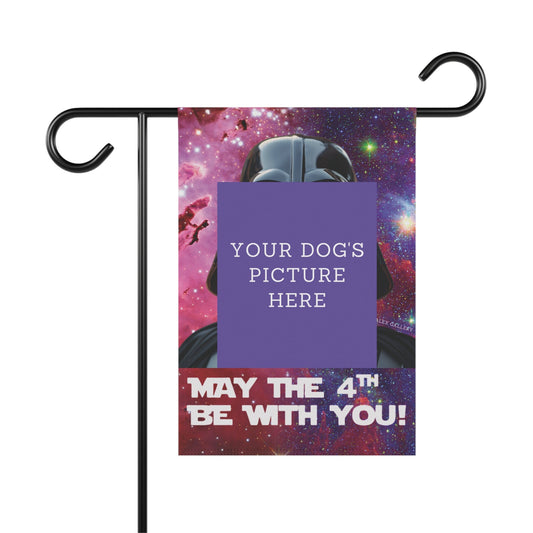 CUSTOMIZED Garden Flag, May The 4th Be With You!, Star Wars, House Flag, Banner, Printed Both Sides, Gift, Dog Lover