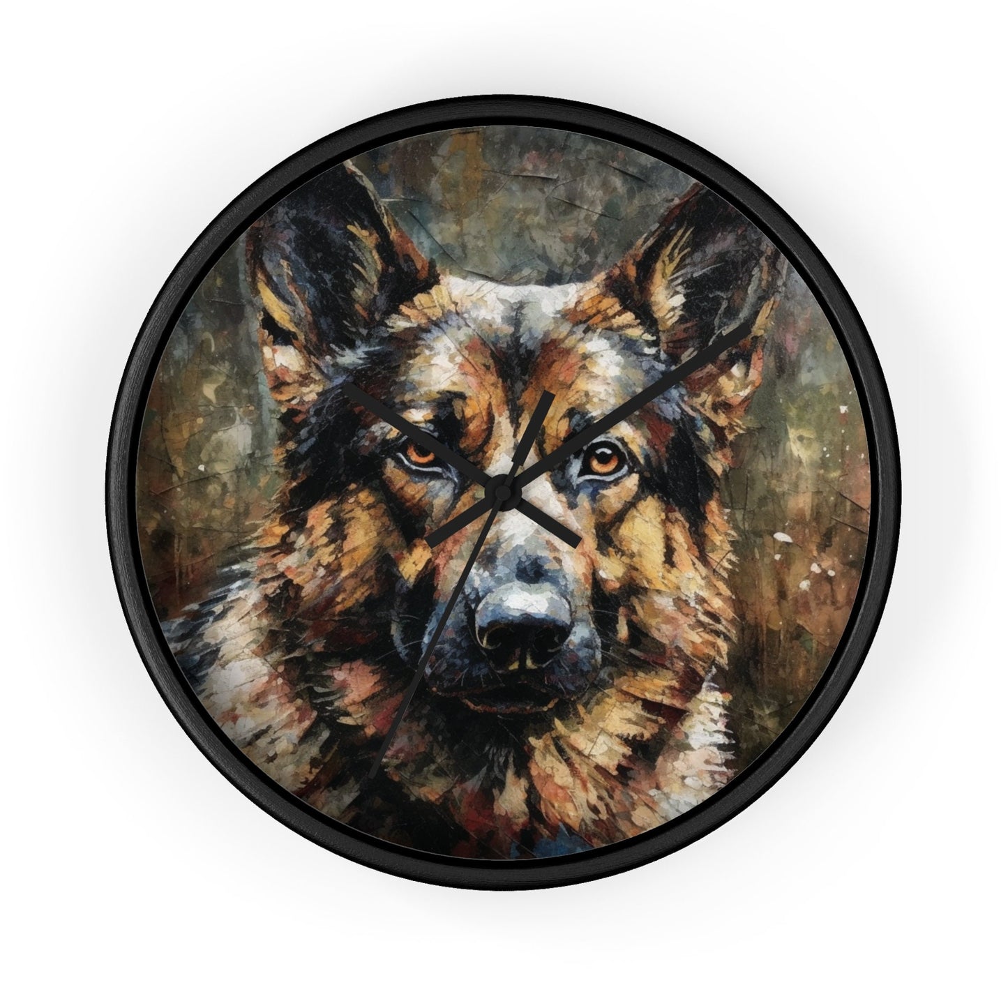 German Shepherd Majestic Painting | Gifts for Dog Owners | Wall Clock