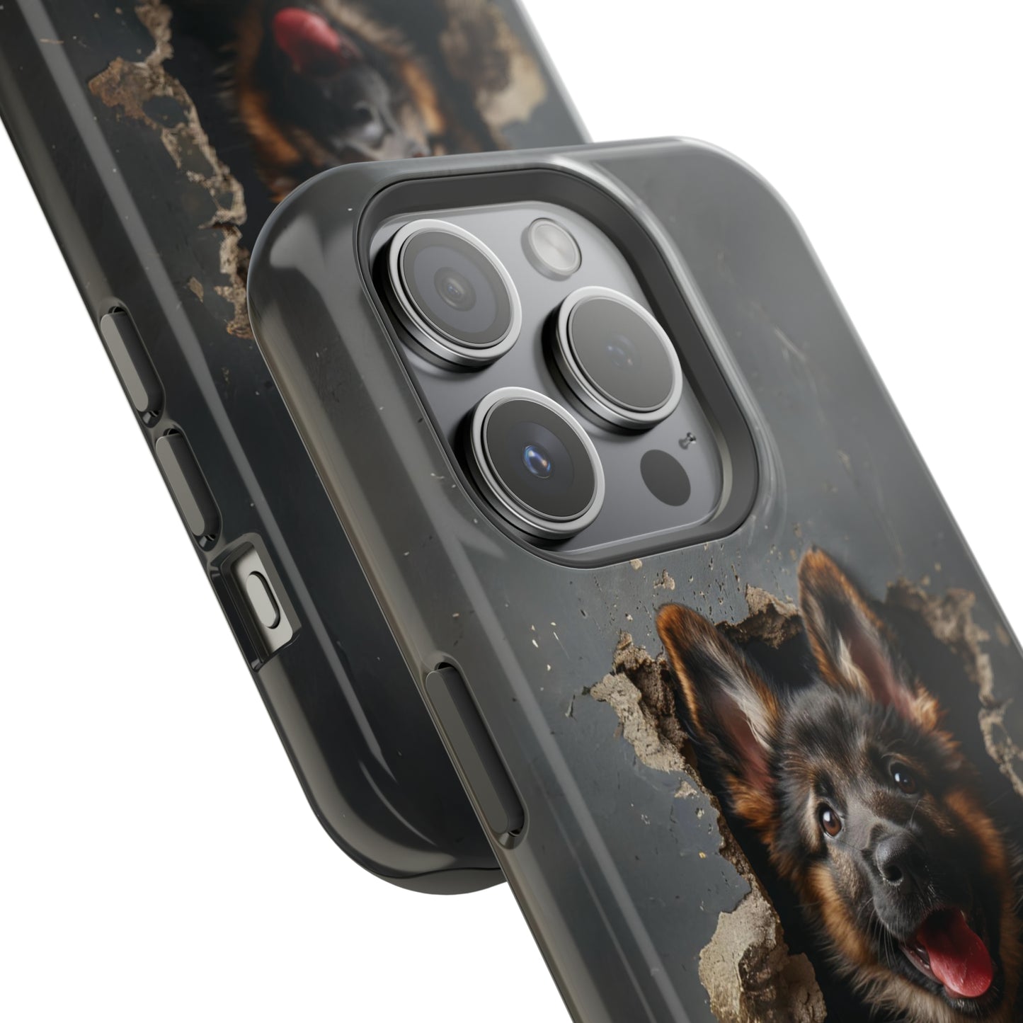 iPhone MAGSAFE German Shepherd Puppy | Dark Colors | Tough Cases