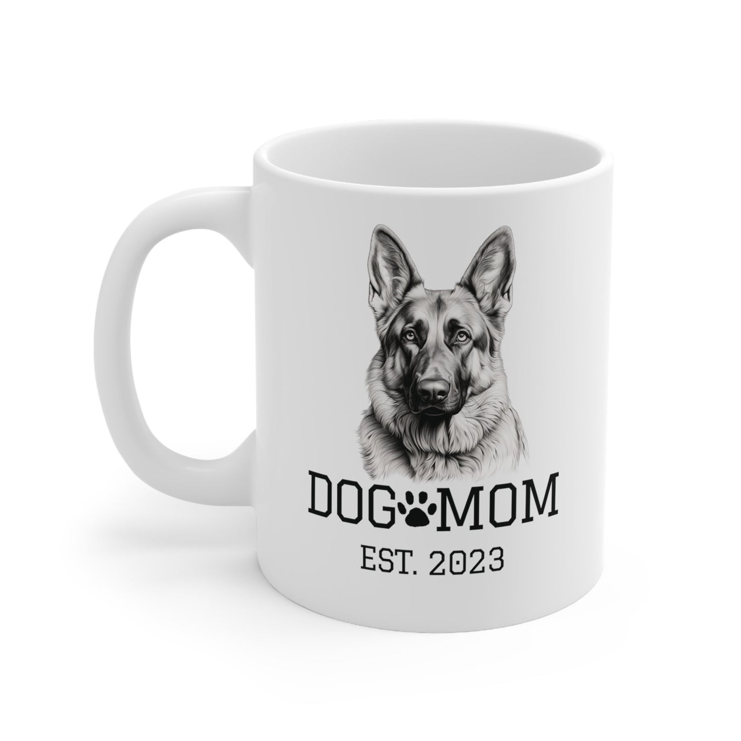 German Shepherd Dog Mom Est 2023 | Ceramic Mug 11oz